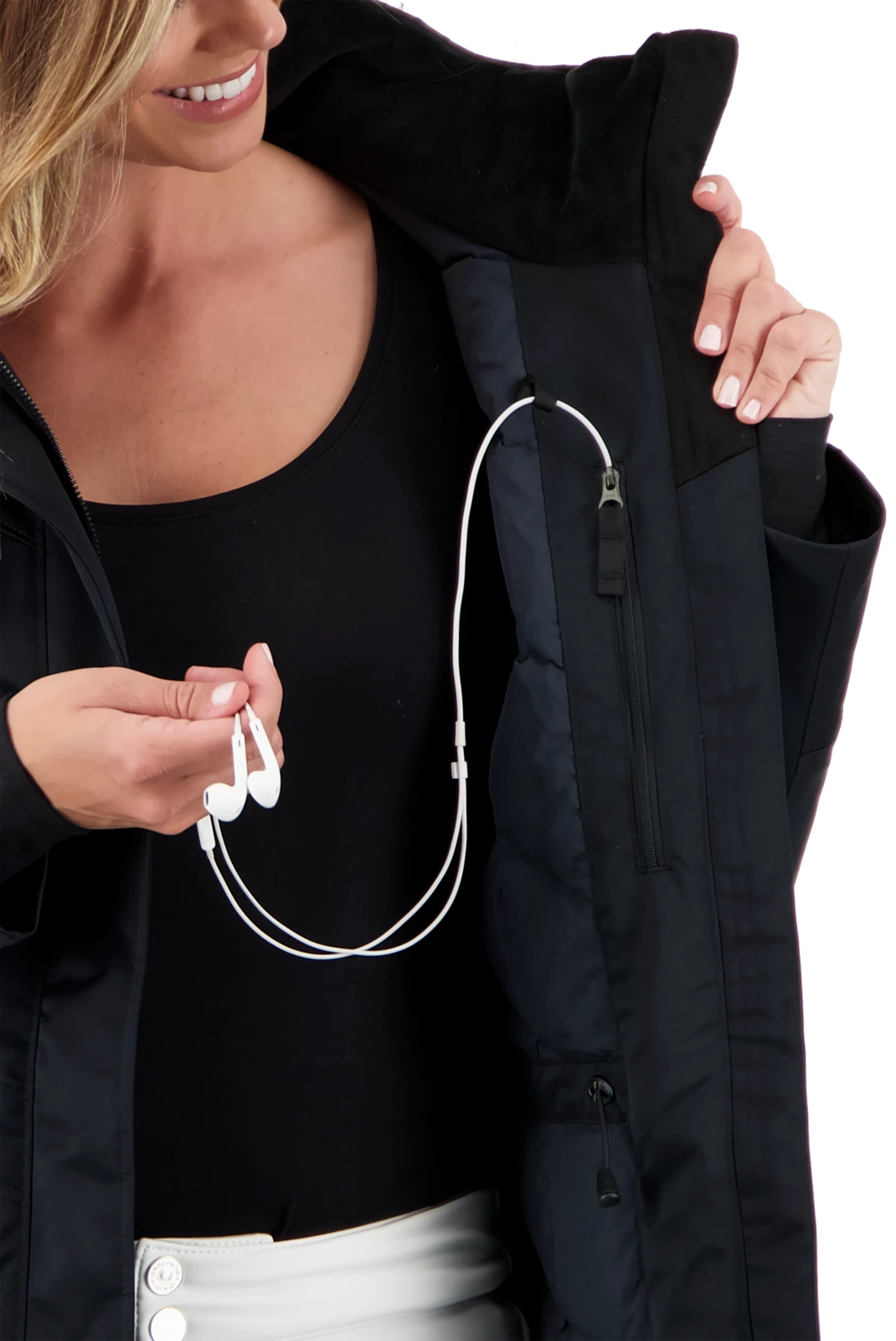 Obermeyer Sojourner Down Jacket - Black 18 Obermeyer Sojourner Down Jacket - Black - Image 16