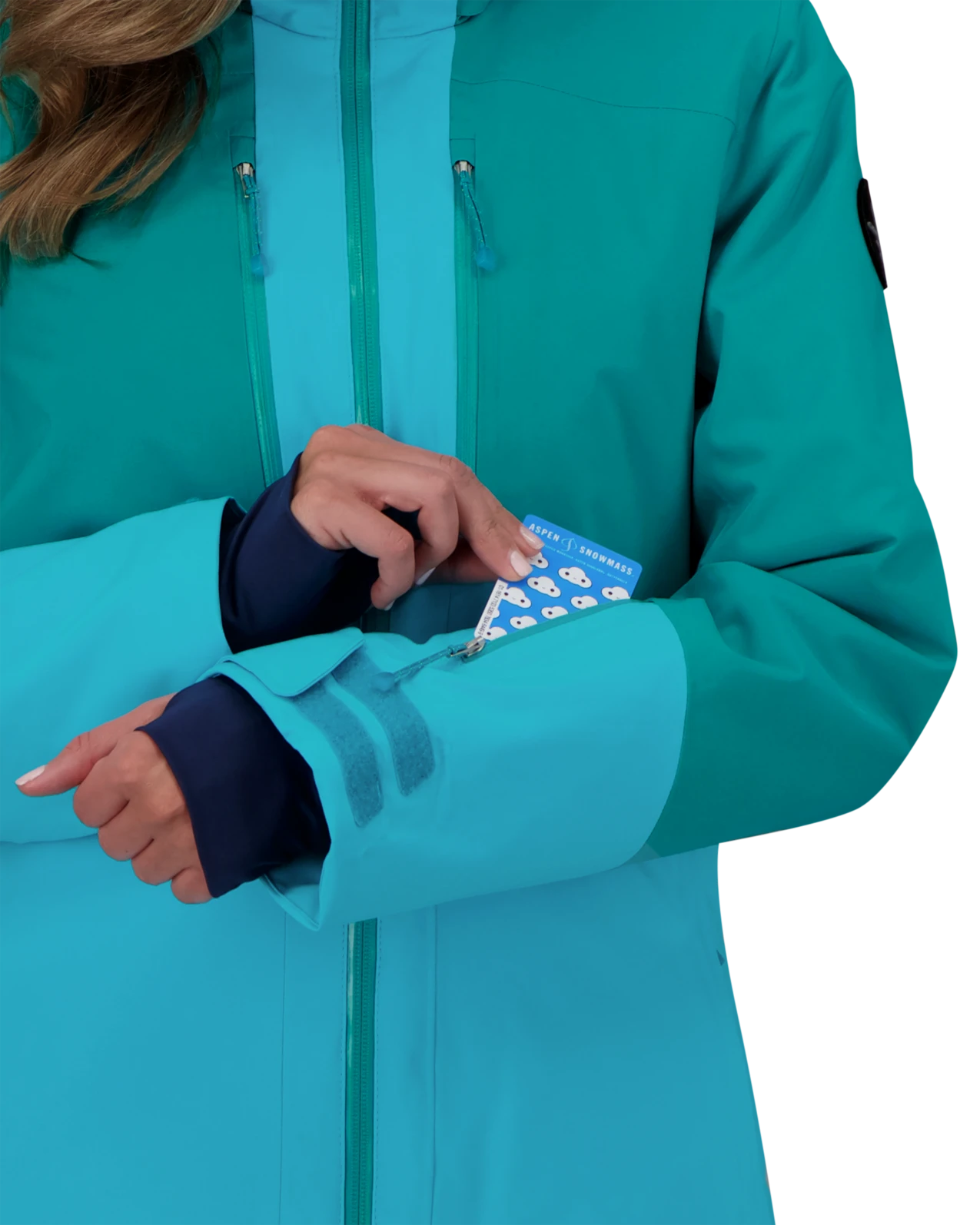 Obermeyer Cecilia Jacket - Aegean Blue 7 Obermeyer Cecilia Jacket - Aegean Blue - Image 5