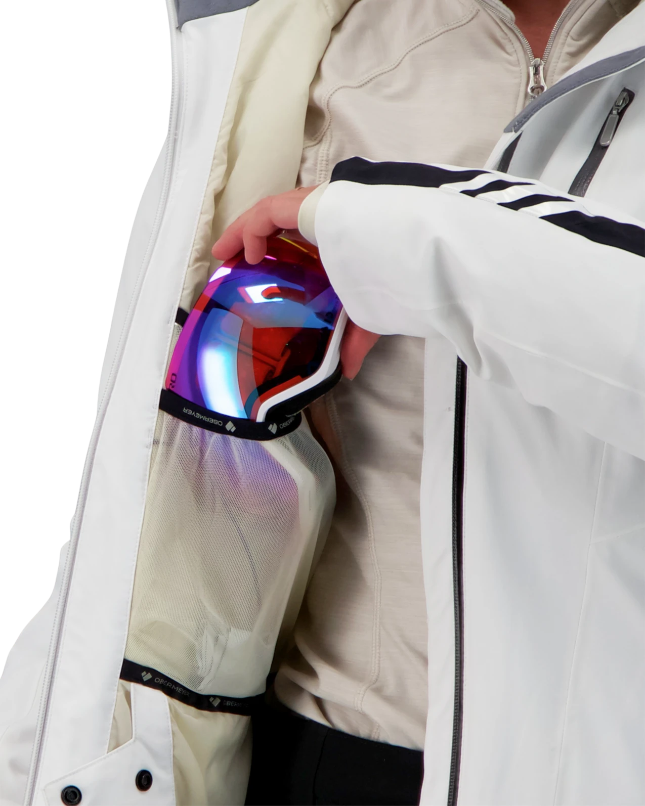 Obermeyer Nova Jacket - White 11 Obermeyer Nova Jacket - White - Image 9