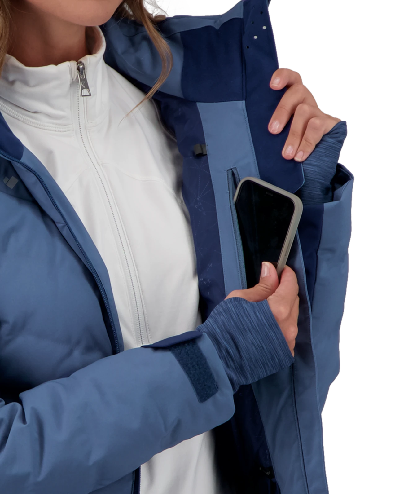 Obermeyer Cosima Down Jacket - Blue Ash 8 Obermeyer Cosima Down Jacket - Blue Ash - Image 6