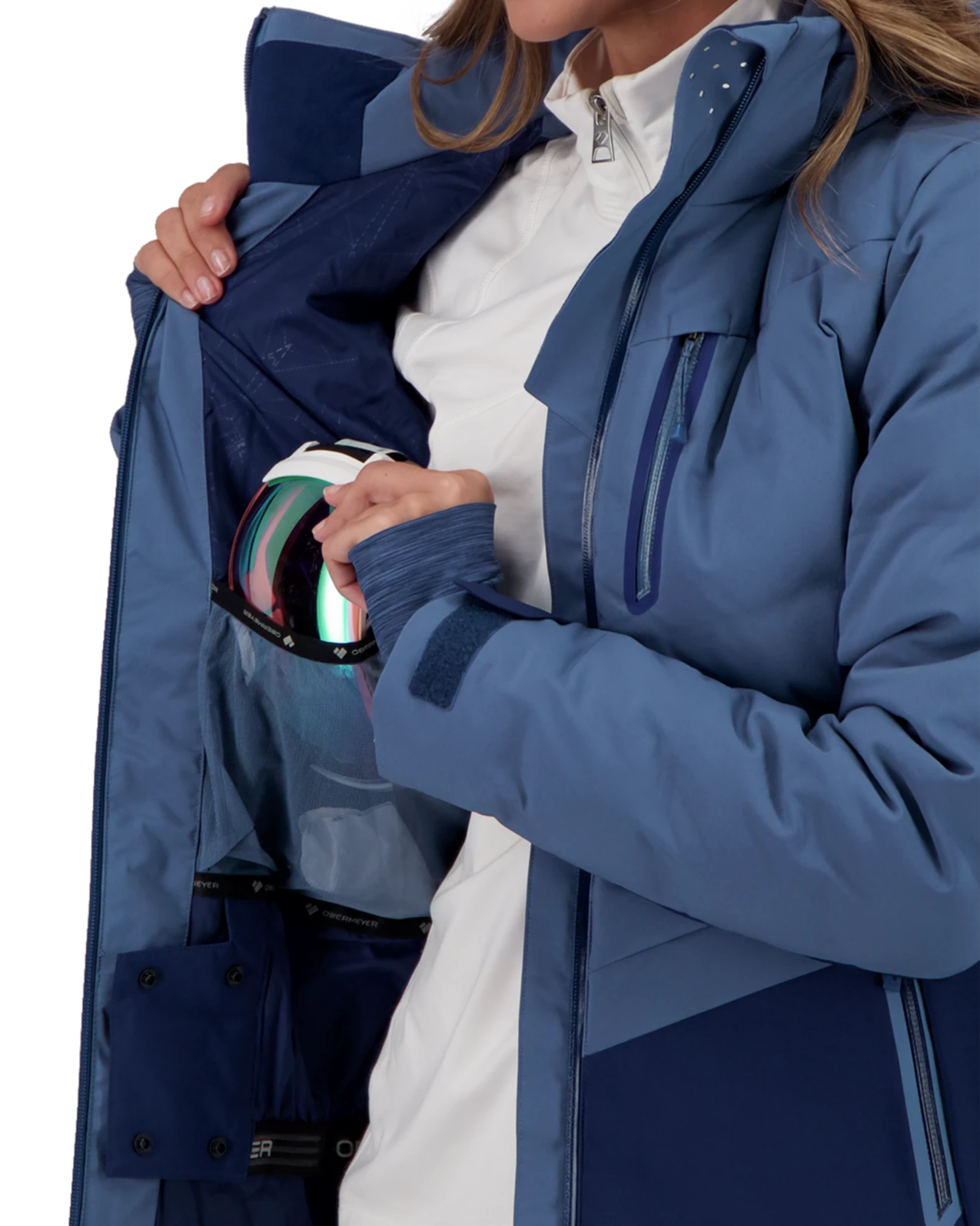 Obermeyer Cosima Down Jacket - Blue Ash 10 Obermeyer Cosima Down Jacket - Blue Ash - Image 8