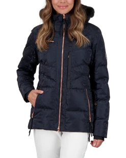 Obermeyer Circe Down Jacket - Black Frost