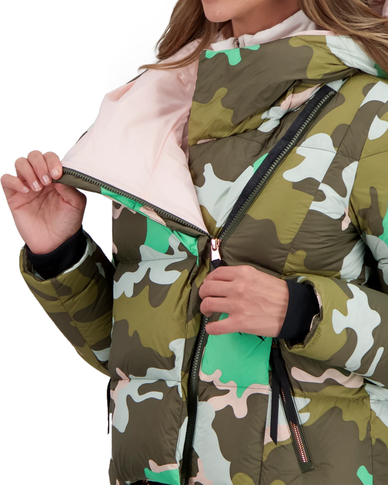 Obermeyer Calypso Down Jacket - Jasmint Camo 6 Obermeyer Calypso Down Jacket - Jasmint Camo - Image 4