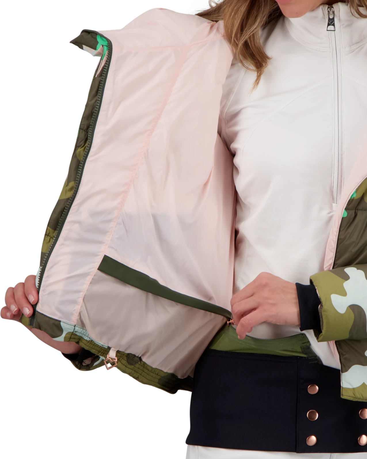 Obermeyer Calypso Down Jacket - Jasmint Camo 9 Obermeyer Calypso Down Jacket - Jasmint Camo - Image 7