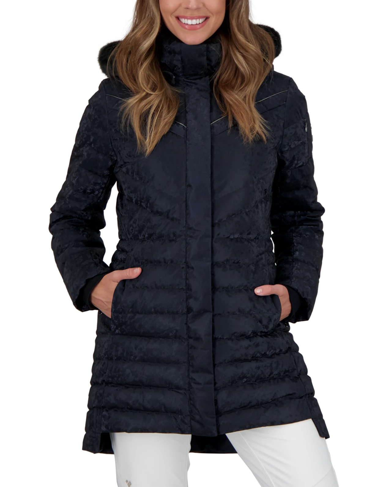 Obermeyer Blossom Down Parka W/Faux - Black Frost 3 Obermeyer Blossom Down Parka W/Faux - Black Frost