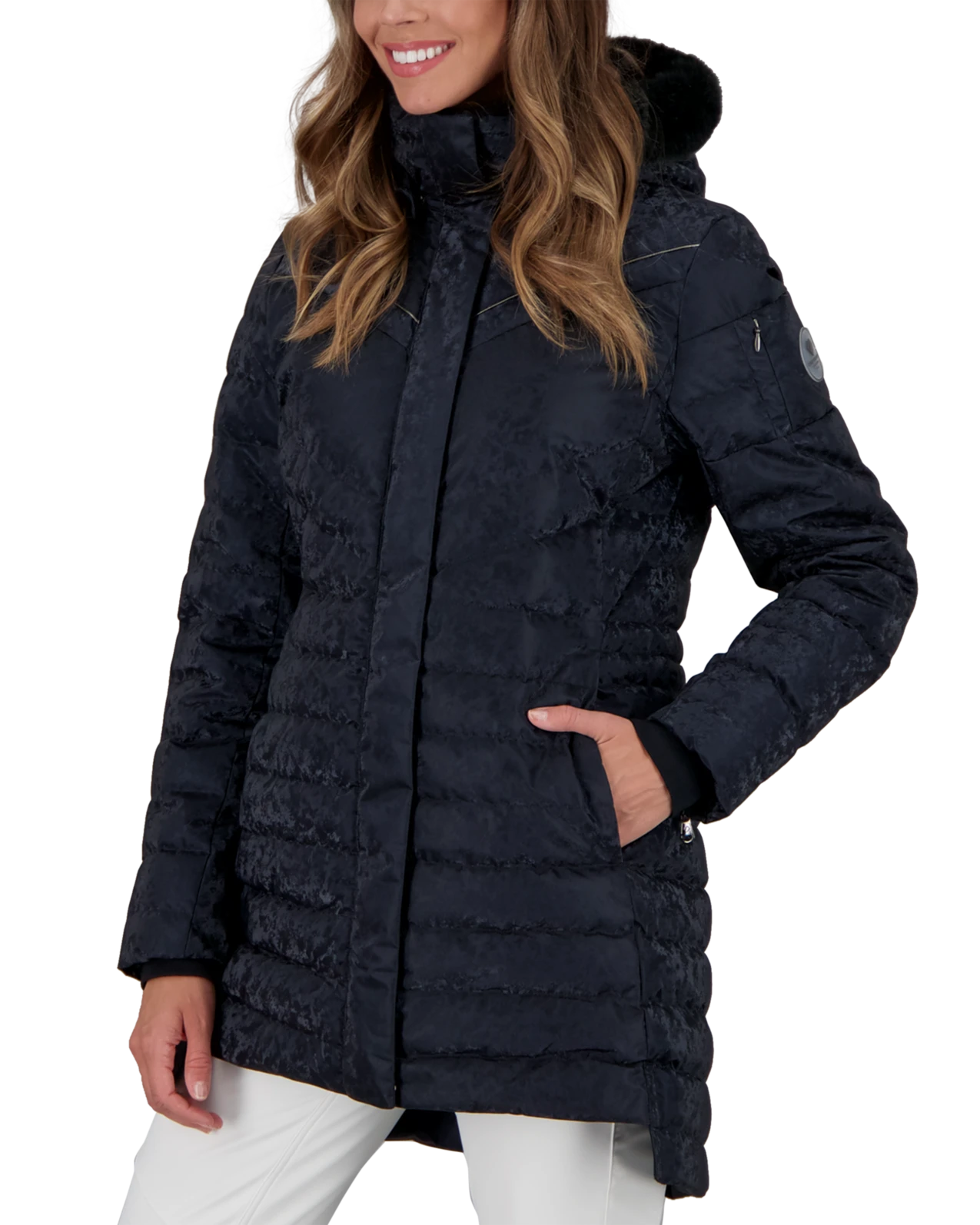 Obermeyer Blossom Down Parka W/Faux - Black Frost 5 Obermeyer Blossom Down Parka W/Faux - Black Frost - Image 3