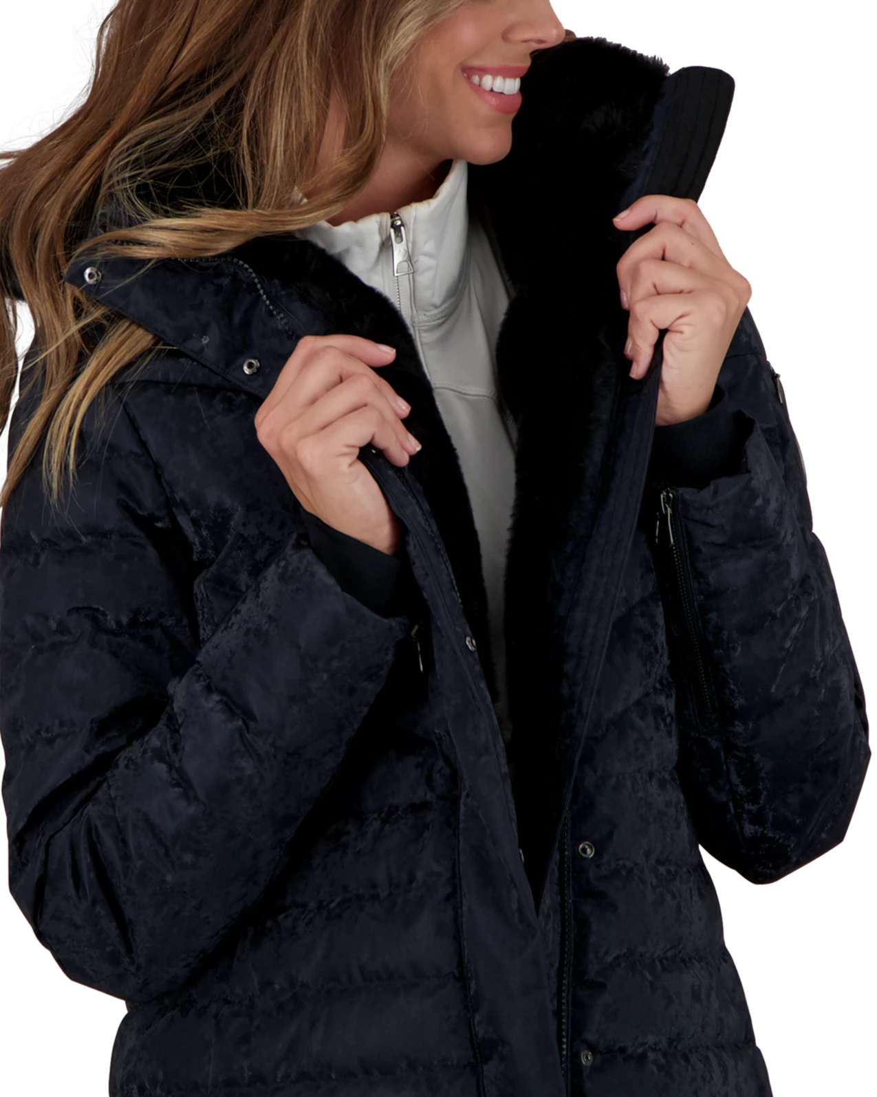 Obermeyer Blossom Down Parka W/Faux - Black Frost 10 Obermeyer Blossom Down Parka W/Faux - Black Frost - Image 8