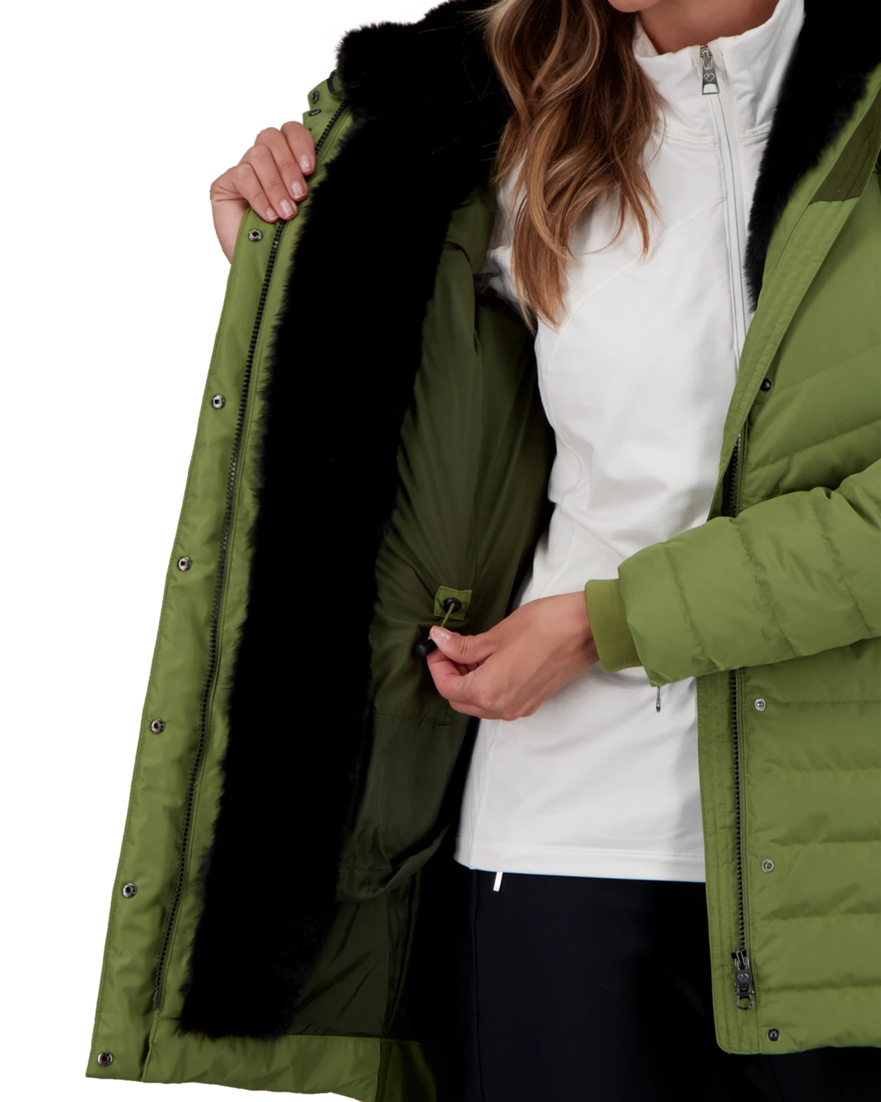 Obermeyer Blossom Down Parka W/Faux - Saguaro 10 Obermeyer Blossom Down Parka W/Faux - Saguaro - Image 8