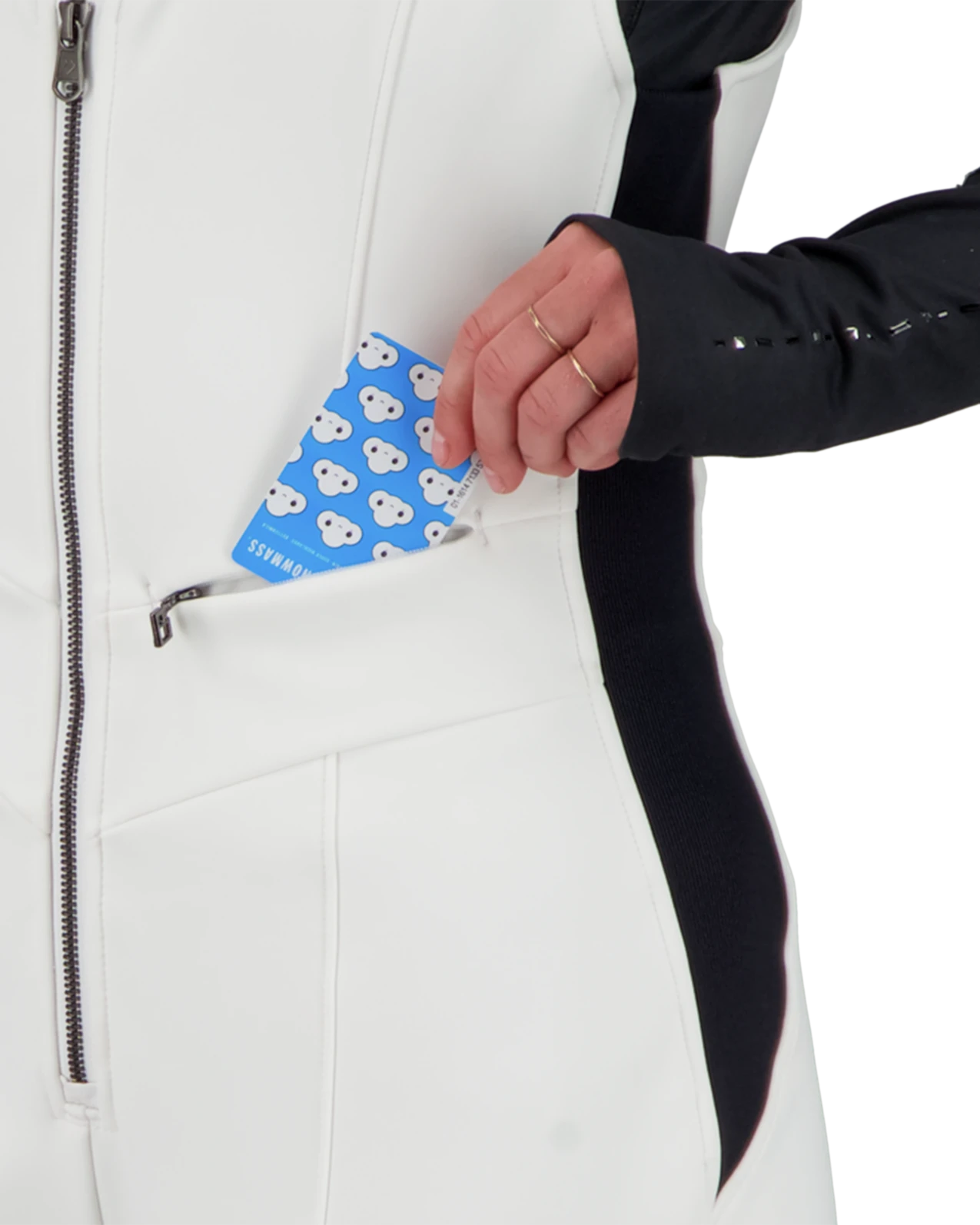 Obermeyer Cybele Softshell Suit - White 8 Obermeyer Cybele Softshell Suit - White - Image 6