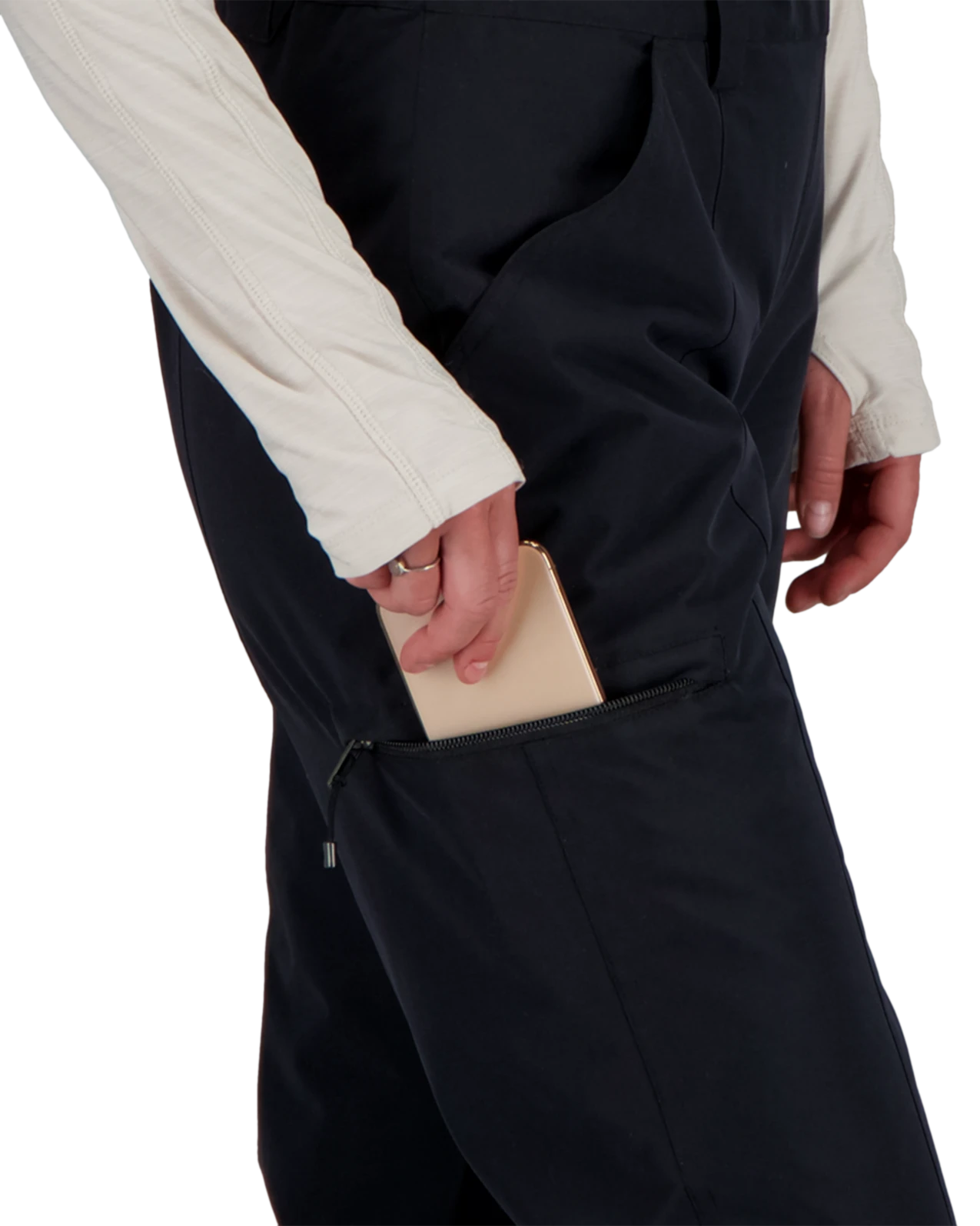 Obermeyer Malta Bib Overalls - Black 11 Obermeyer Malta Bib Overalls - Black - Image 9