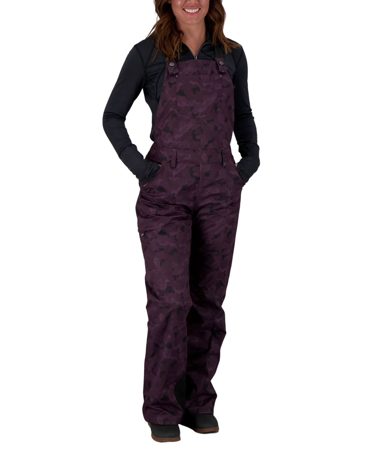 Obermeyer Malta Bib Overalls - Magnetic Camo 3 Obermeyer Malta Bib Overalls - Magnetic Camo