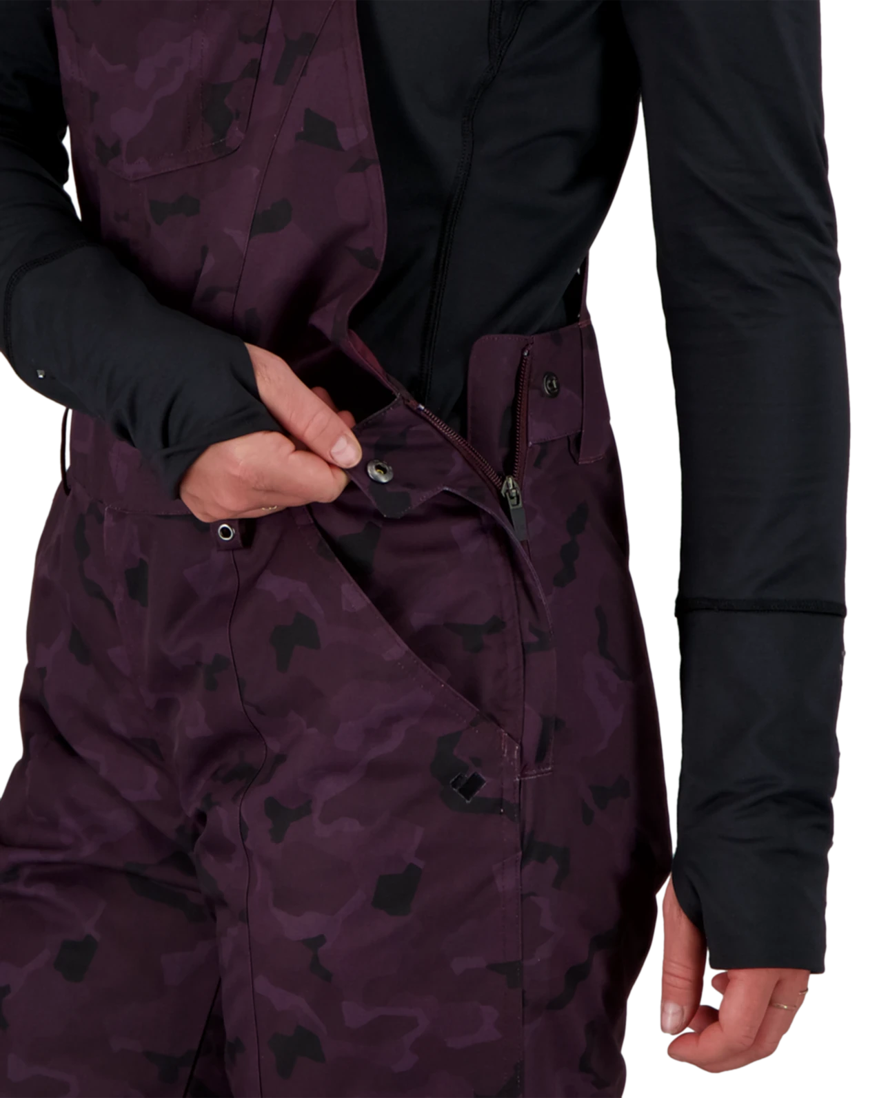 Obermeyer Malta Bib Overalls - Magnetic Camo 9 Obermeyer Malta Bib Overalls - Magnetic Camo - Image 7