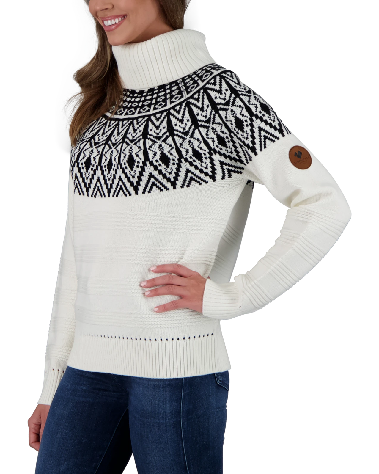 Obermeyer Lily Turtleneck Sweater - Quartz 5 Obermeyer Lily Turtleneck Sweater - Quartz - Image 3