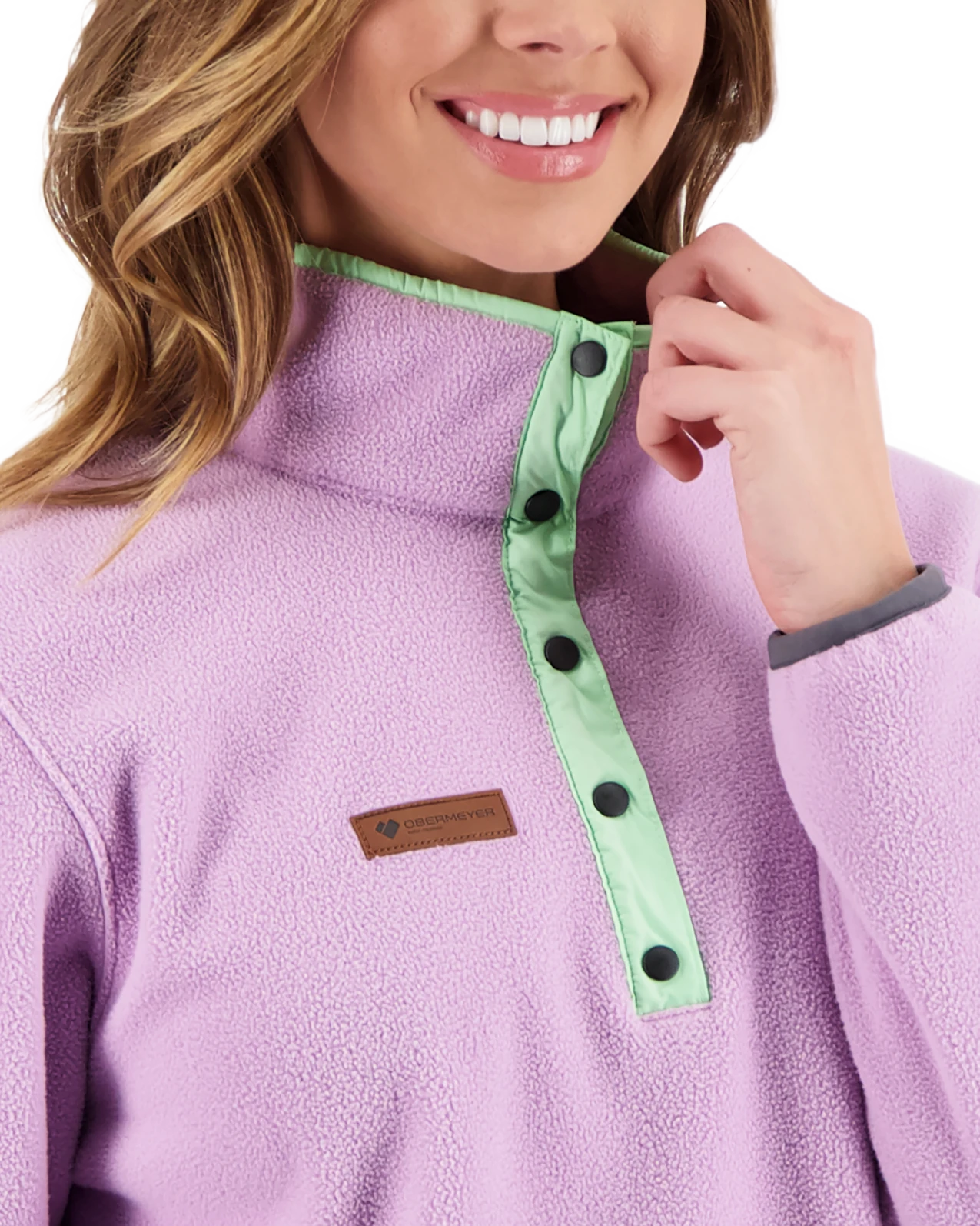 Obermeyer W Boulder Fleece - Reef 7 Obermeyer W Boulder Fleece - Reef - Image 5