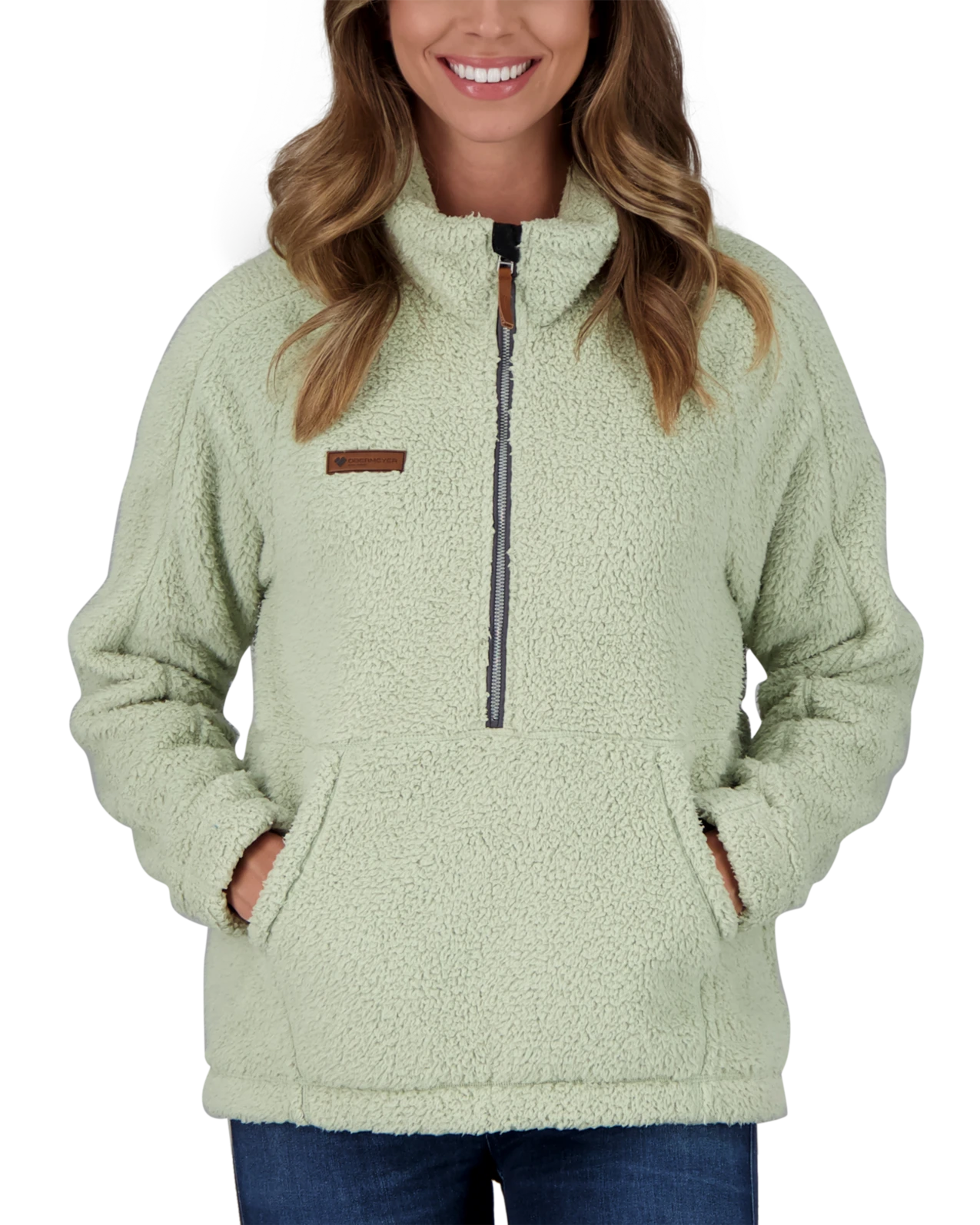 Obermeyer Piper Sherpa Pullover - Sagebrush 3 Obermeyer Piper Sherpa Pullover - Sagebrush