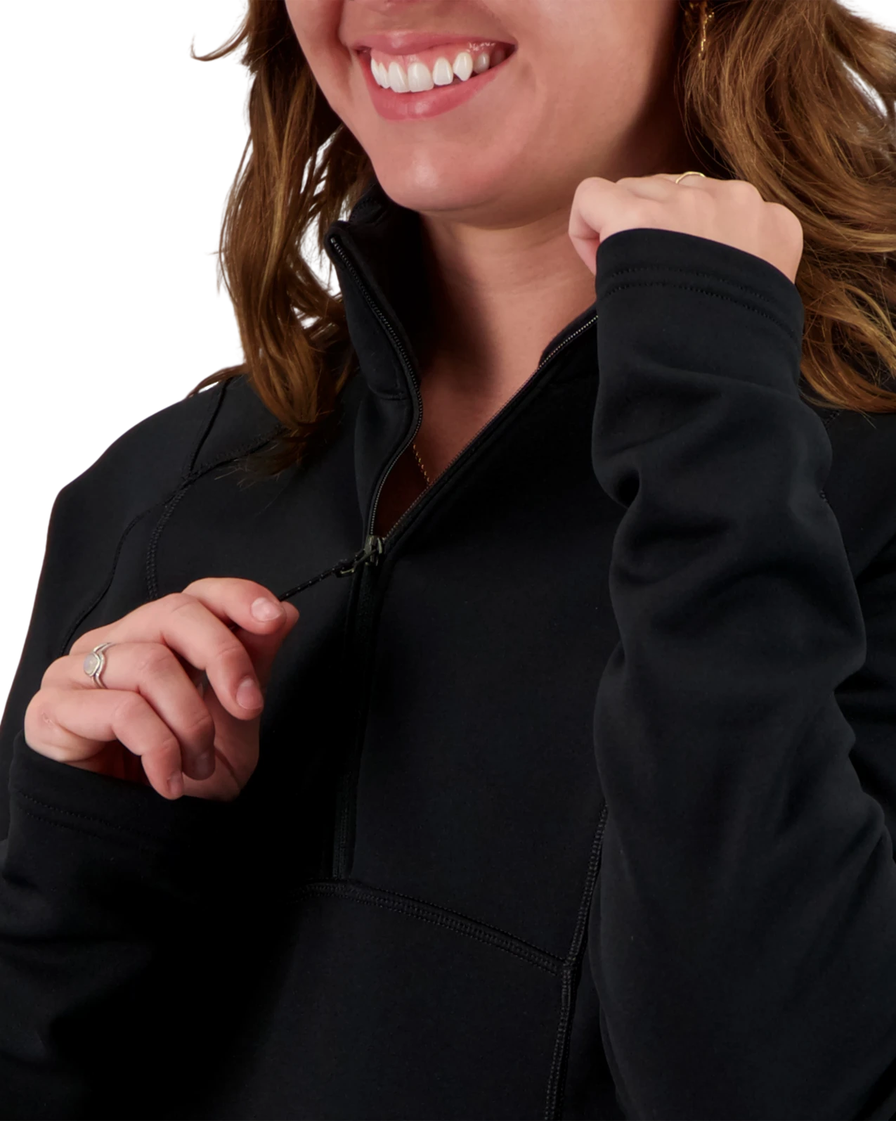 Obermeyer Sonja 1/4 Zip - Black 6 Obermeyer Sonja 1/4 Zip - Black - Image 4