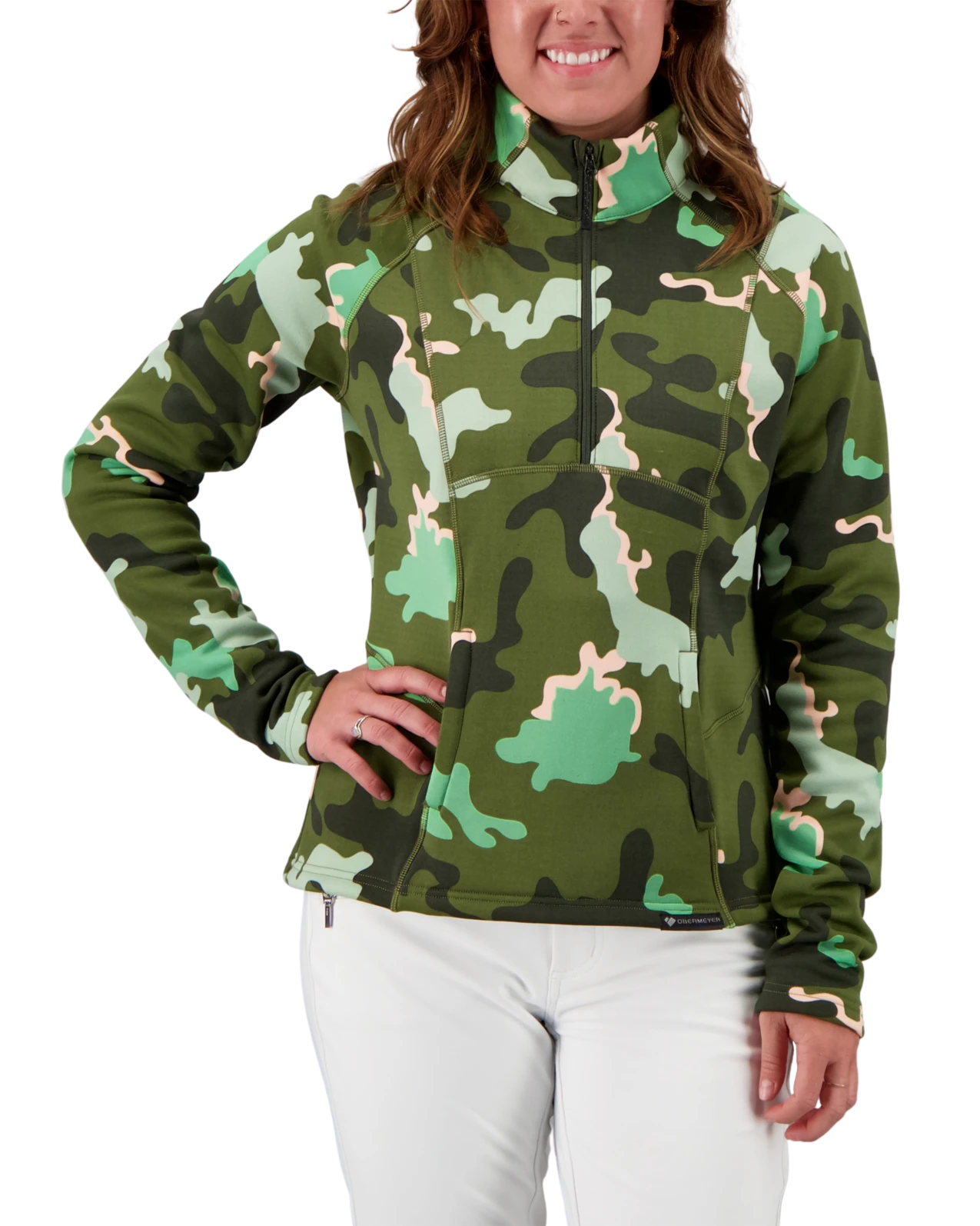 Obermeyer Sonja 1/4 Zip - Saguaro Camo 3 Obermeyer Sonja 1/4 Zip - Saguaro Camo