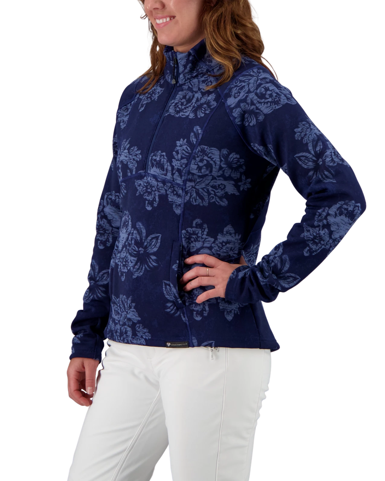 Obermeyer Sonja 1/4 Zip - Denim Blues 5 Obermeyer Sonja 1/4 Zip - Denim Blues - Image 3