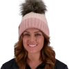 Obermeyer Denver Faux Fur Pom Beanie - Pink Sand 2 Obermeyer Denver Faux Fur Pom Beanie - Pink Sand -Obermeyer-US store WebZoom 1805721050 S01 MODFRT