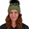 Obermeyer Fair Isle Faux Fur Pom Beanie - Saguaro