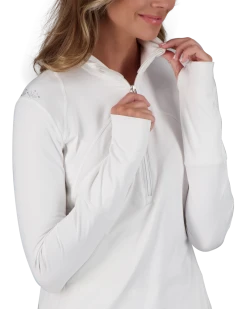 Obermeyer Anya 1/2 Zip - White -Obermeyer-US store WebZoom 1902216010 S06 MODDET2