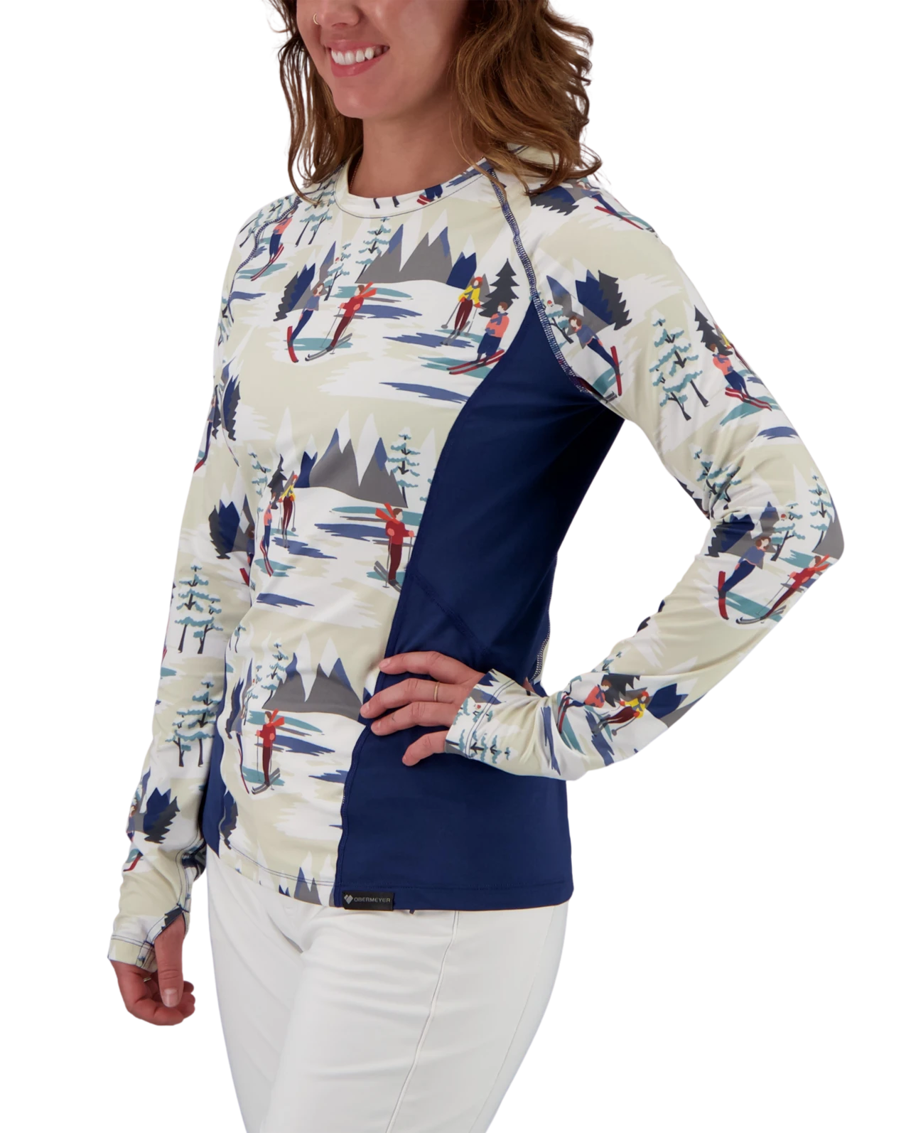 Obermeyer Discover Baselayer Crew - Alpine Time 5 Obermeyer Discover Baselayer Crew - Alpine Time - Image 3