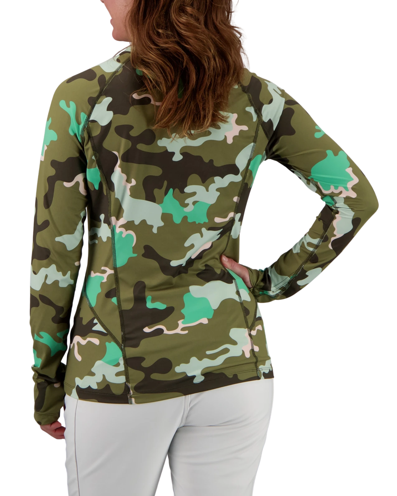 Obermeyer Discover Baselayer Crew - Saguaro Camo 4 Obermeyer Discover Baselayer Crew - Saguaro Camo - Image 2