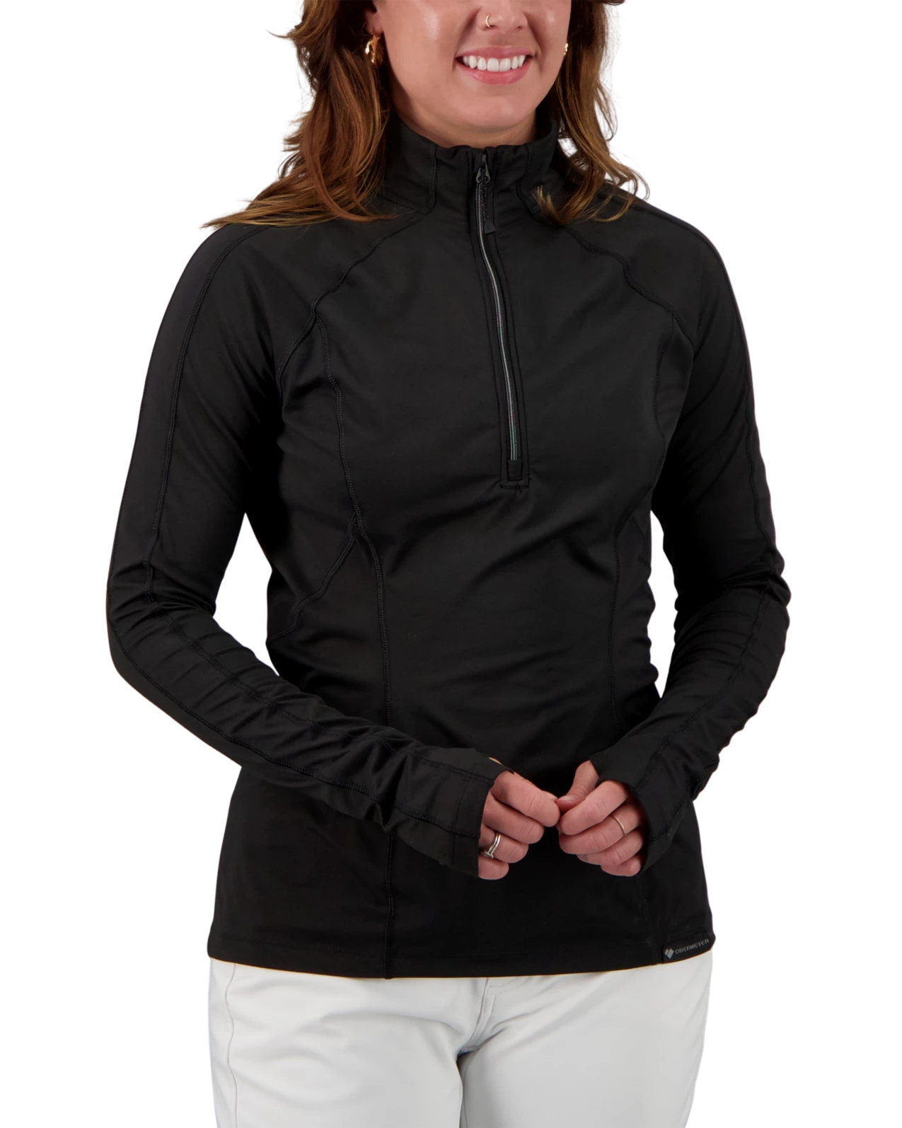 Obermeyer Discover 1/4 Zip Baselayer Top - Black 3 Obermeyer Discover 1/4 Zip Baselayer Top - Black