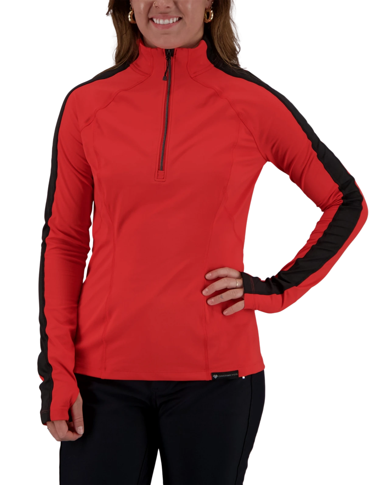 Obermeyer Discover 1/4 Zip Baselayer Top - Finish Line 3 Obermeyer Discover 1/4 Zip Baselayer Top - Finish Line
