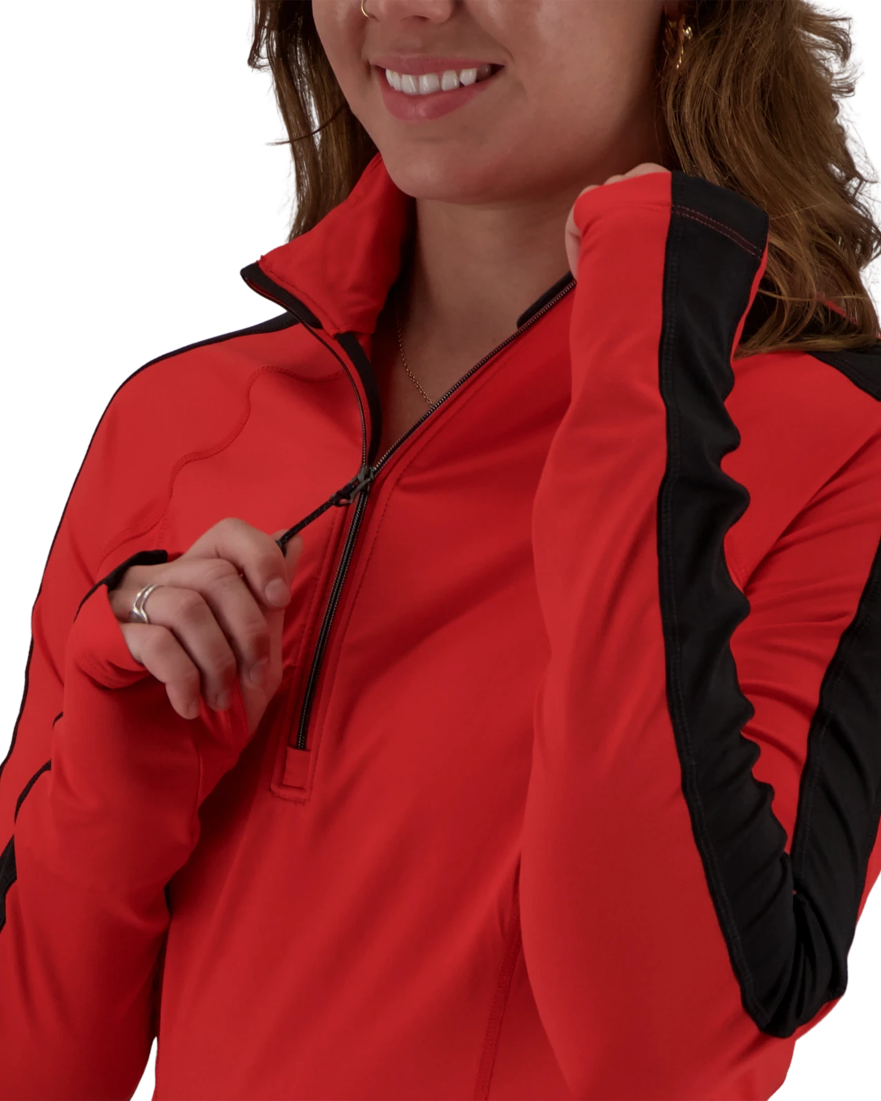 Obermeyer Discover 1/4 Zip Baselayer Top - Finish Line 6 Obermeyer Discover 1/4 Zip Baselayer Top - Finish Line - Image 4
