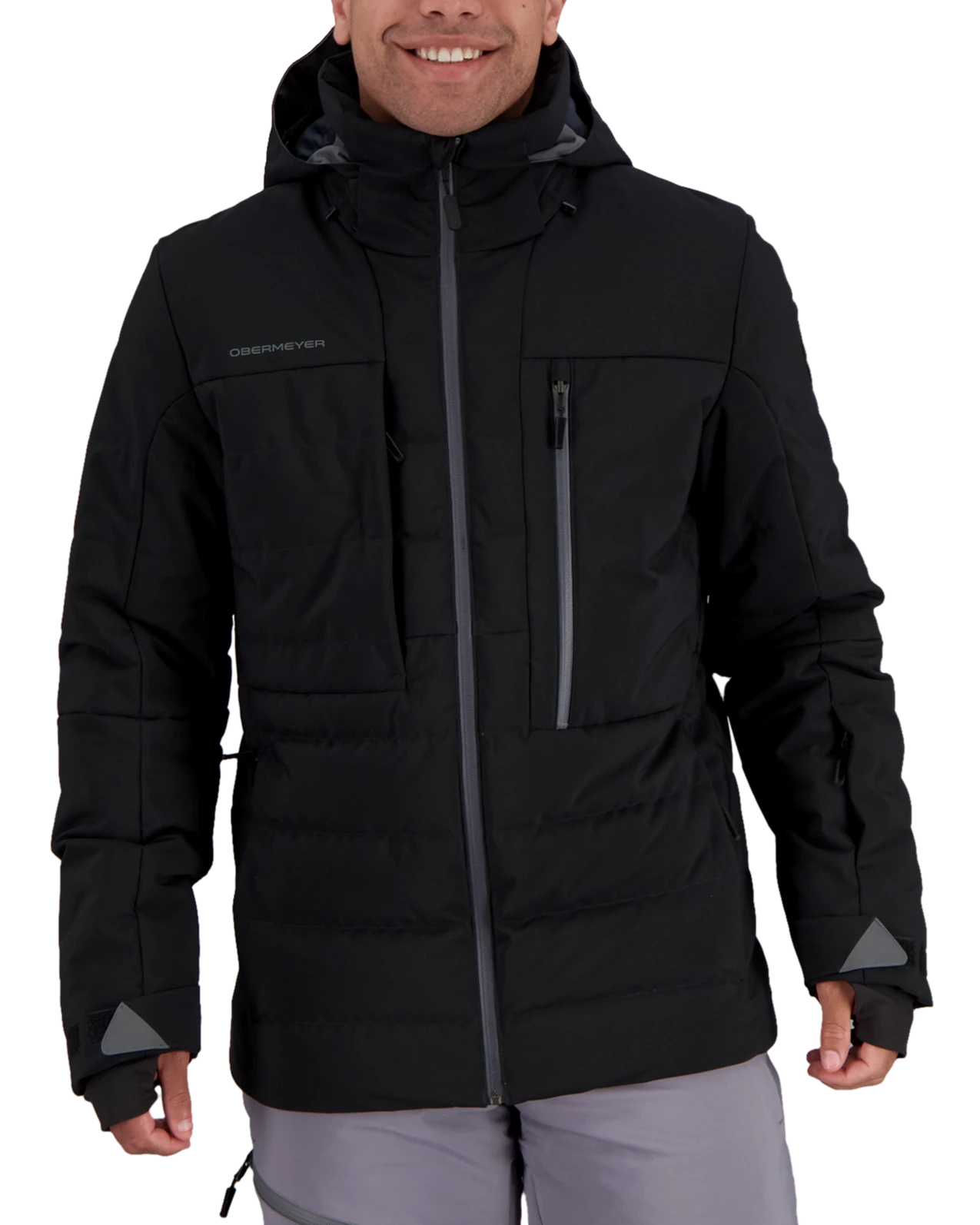 Obermeyer Caldera Down Hybrid Jacket - Black 3 Obermeyer Caldera Down Hybrid Jacket - Black