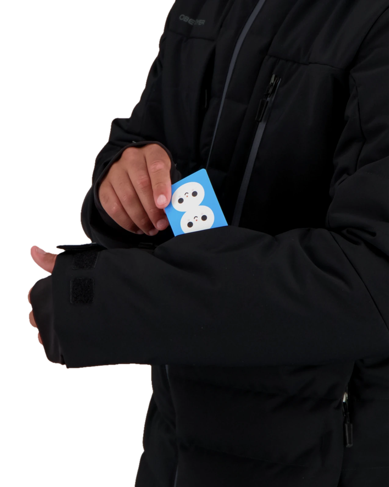 Obermeyer Caldera Down Hybrid Jacket - Black 6 Obermeyer Caldera Down Hybrid Jacket - Black - Image 4