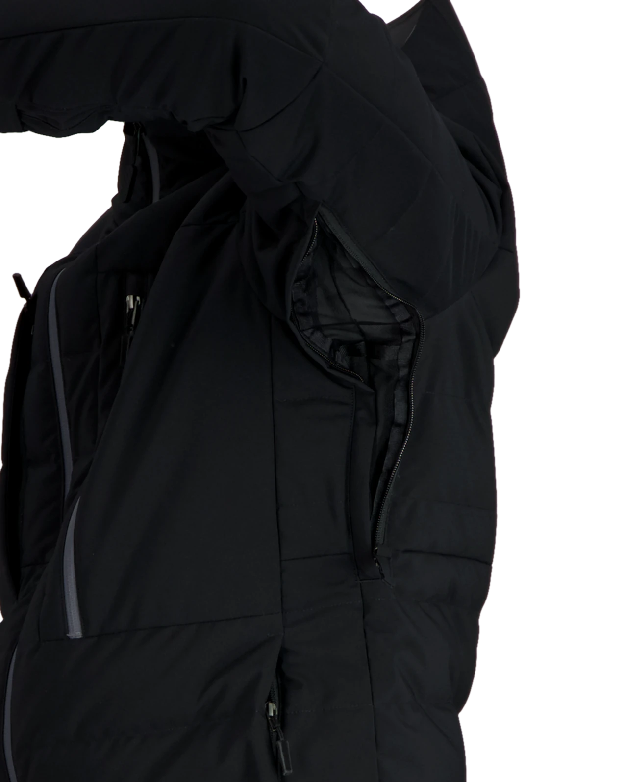 Obermeyer Caldera Down Hybrid Jacket - Black 8 Obermeyer Caldera Down Hybrid Jacket - Black - Image 6
