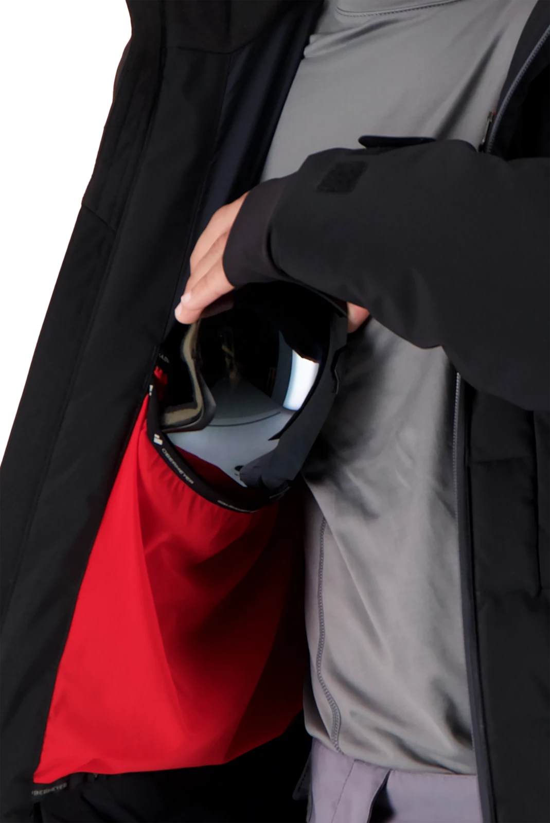 Obermeyer Caldera Down Hybrid Jacket - Black 12 Obermeyer Caldera Down Hybrid Jacket - Black - Image 10