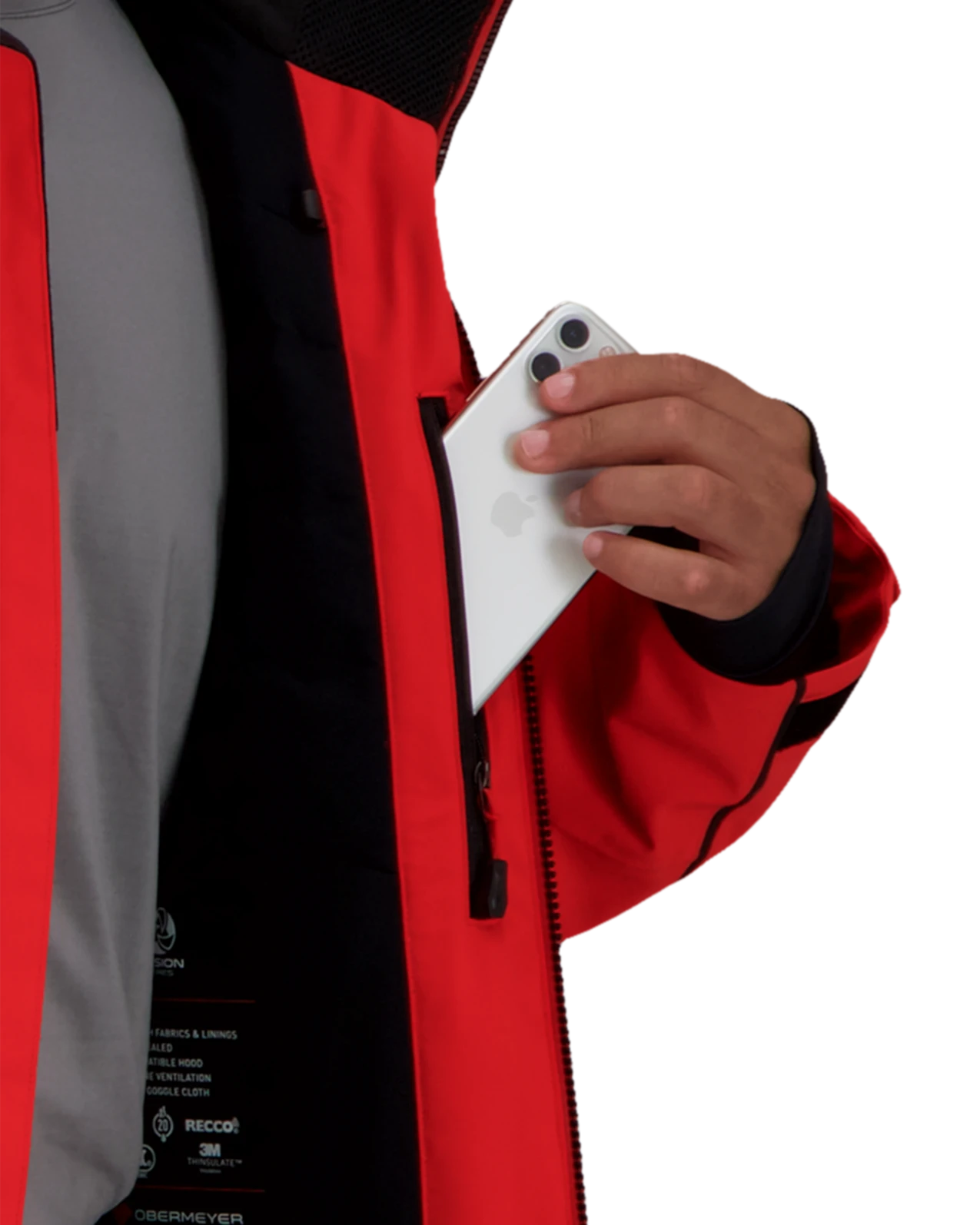 Obermeyer Iba Down Hybrid Jacket - Brakelight 9 Obermeyer Iba Down Hybrid Jacket - Brakelight - Image 7