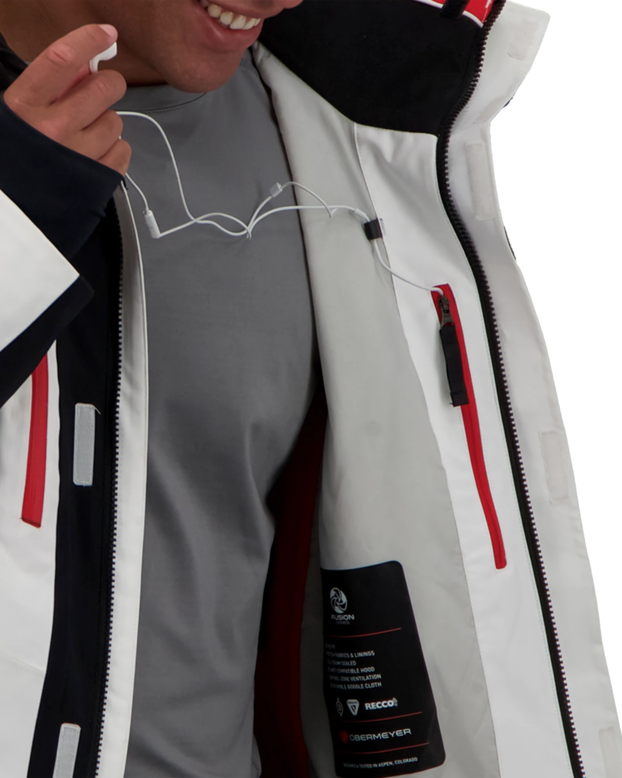 Obermeyer Kenai Jacket - White 12 Obermeyer Kenai Jacket - White - Image 10