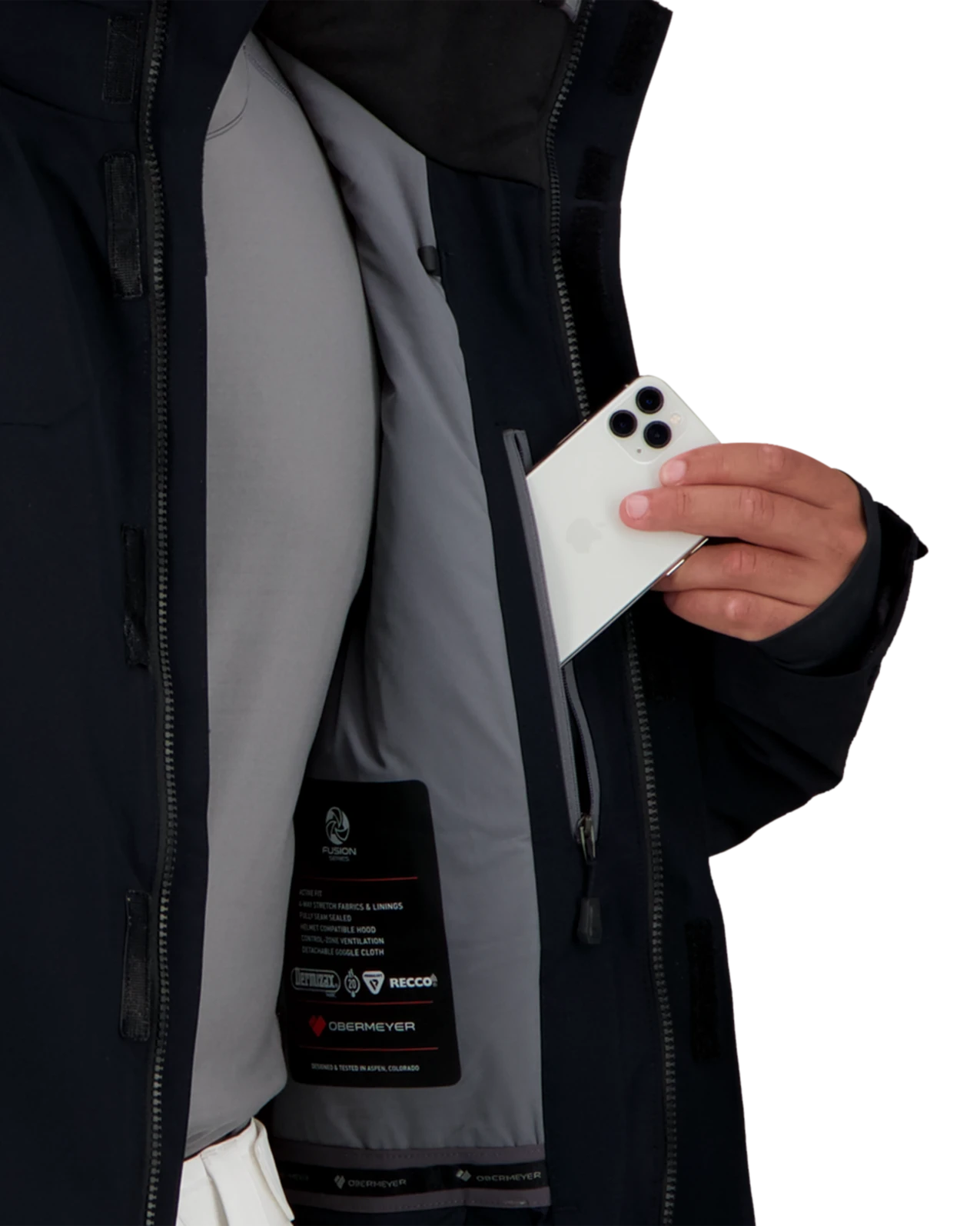 Obermeyer Sutton Jacket - Black 11 Obermeyer Sutton Jacket - Black - Image 9