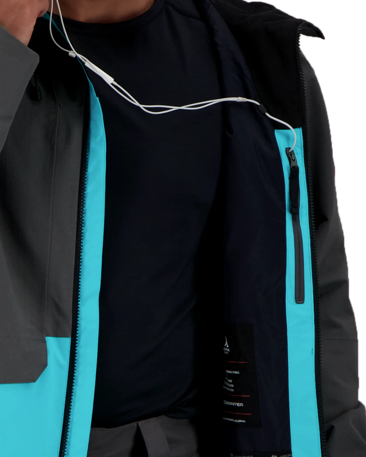 Obermeyer Chandler Shell Jacket - Coal 10 Obermeyer Chandler Shell Jacket - Coal - Image 8