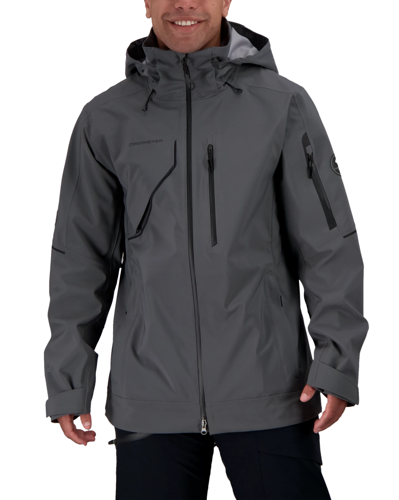 Obermeyer Foraker Shell Jacket - Coal 3 Obermeyer Foraker Shell Jacket - Coal