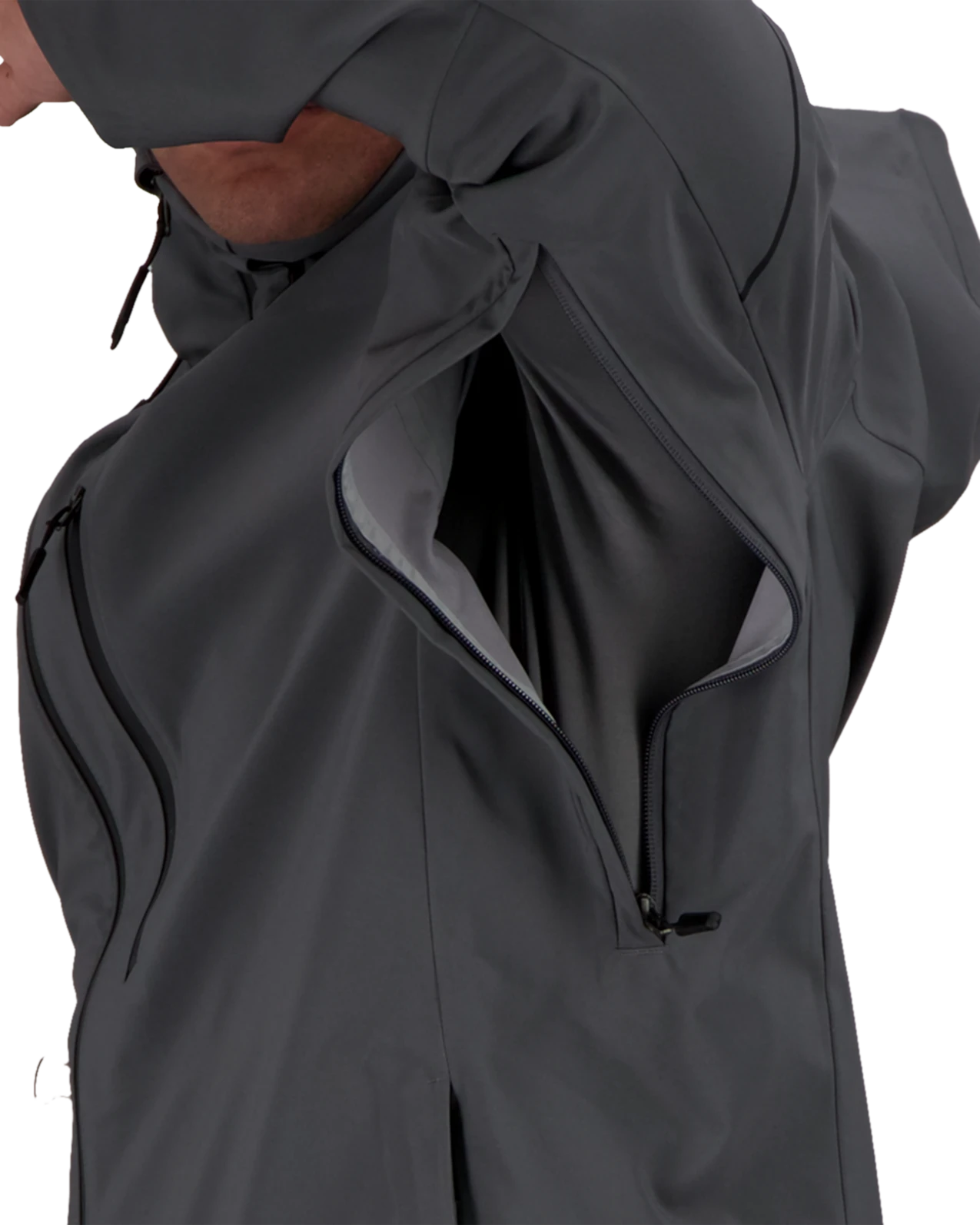 Obermeyer Foraker Shell Jacket - Coal 9 Obermeyer Foraker Shell Jacket - Coal - Image 7