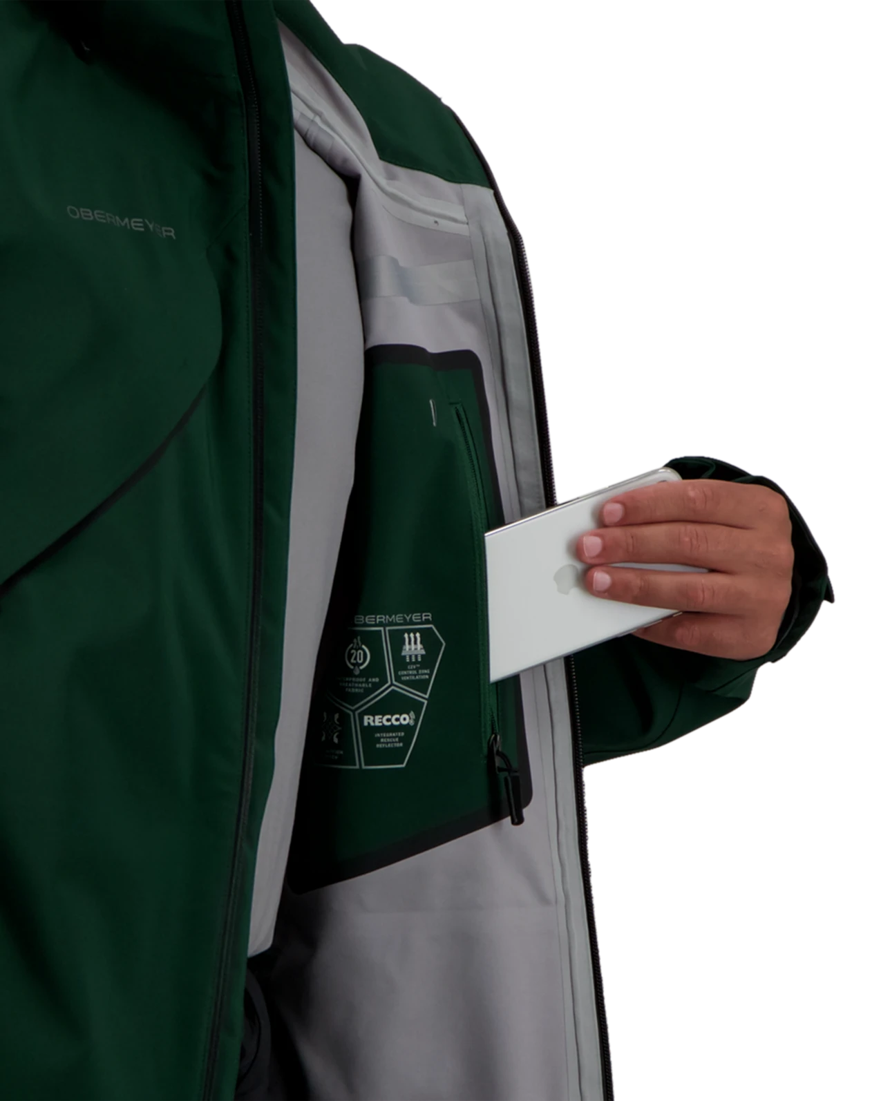 Obermeyer Foraker Shell Jacket - Night Ops 10 Obermeyer Foraker Shell Jacket - Night Ops - Image 8