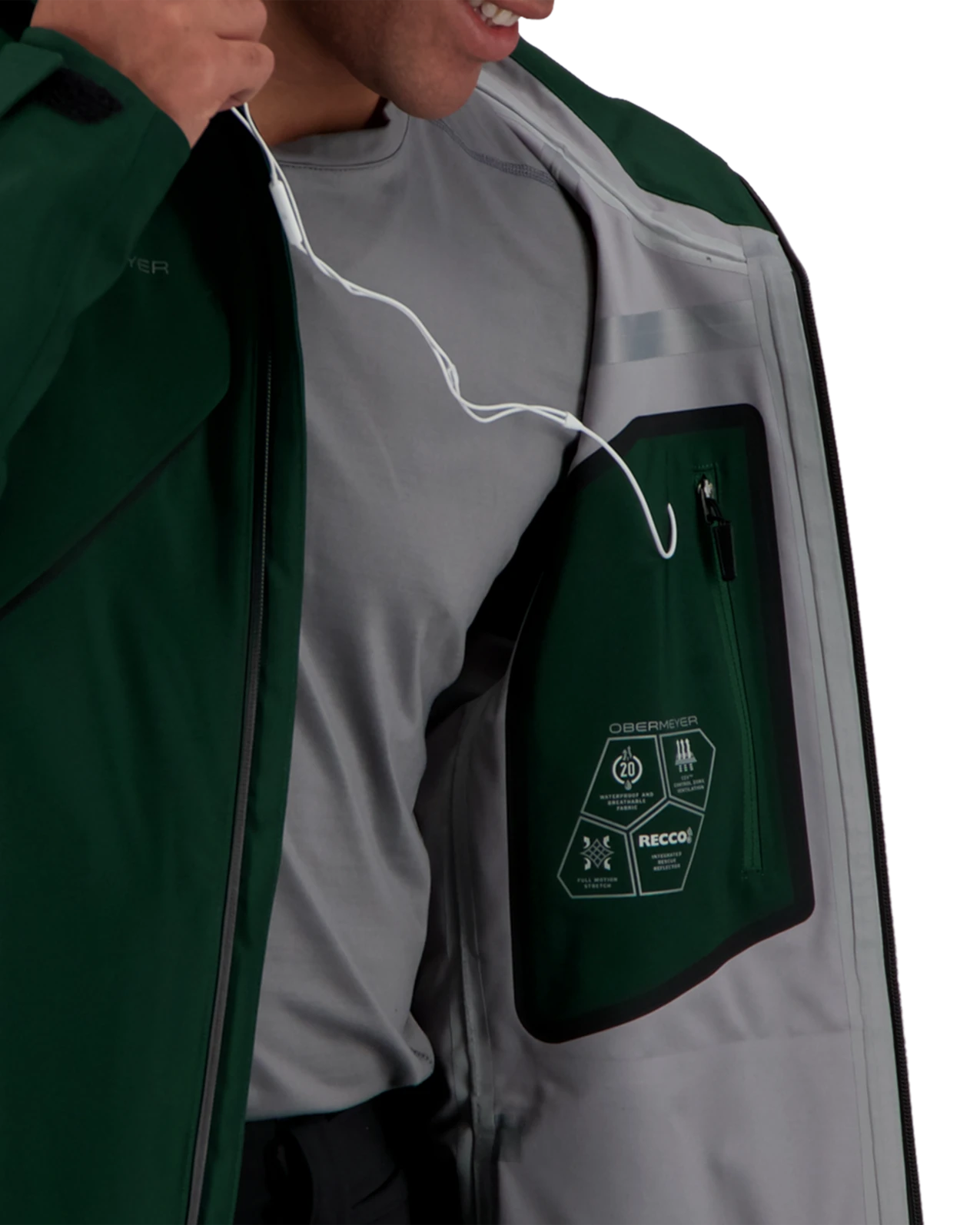 Obermeyer Foraker Shell Jacket - Night Ops 11 Obermeyer Foraker Shell Jacket - Night Ops - Image 9