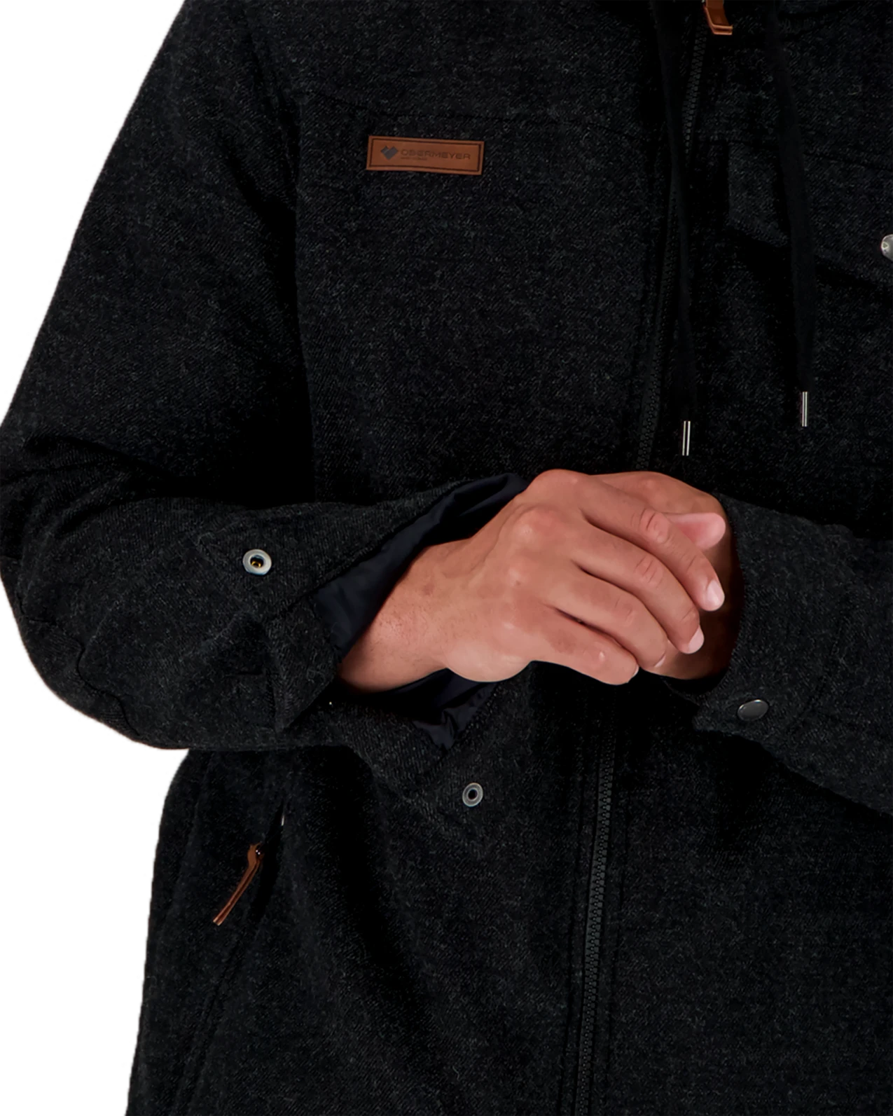 Obermeyer Wyatt Wooly Jacket - Black II 7 Obermeyer Wyatt Wooly Jacket - Black II - Image 5