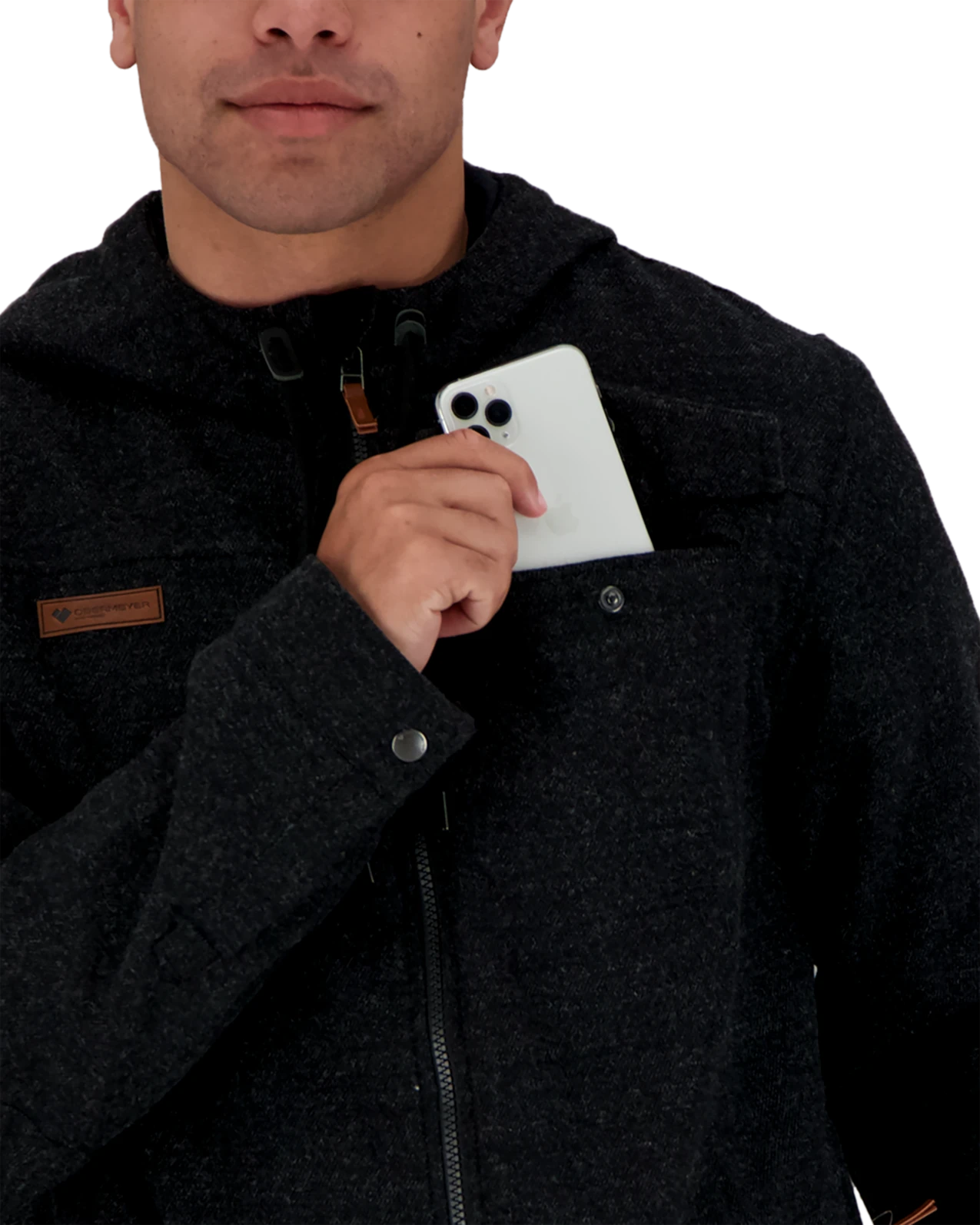 Obermeyer Wyatt Wooly Jacket - Black II 8 Obermeyer Wyatt Wooly Jacket - Black II - Image 6