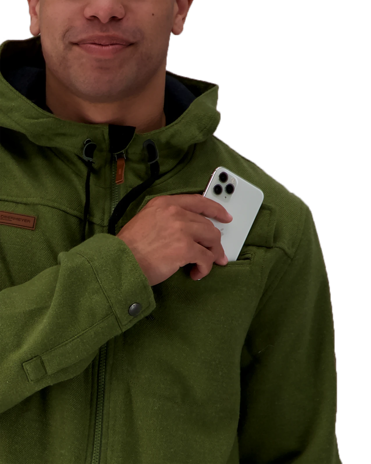 Obermeyer Wyatt Wooly Jacket - Saguaro 8 Obermeyer Wyatt Wooly Jacket - Saguaro - Image 6