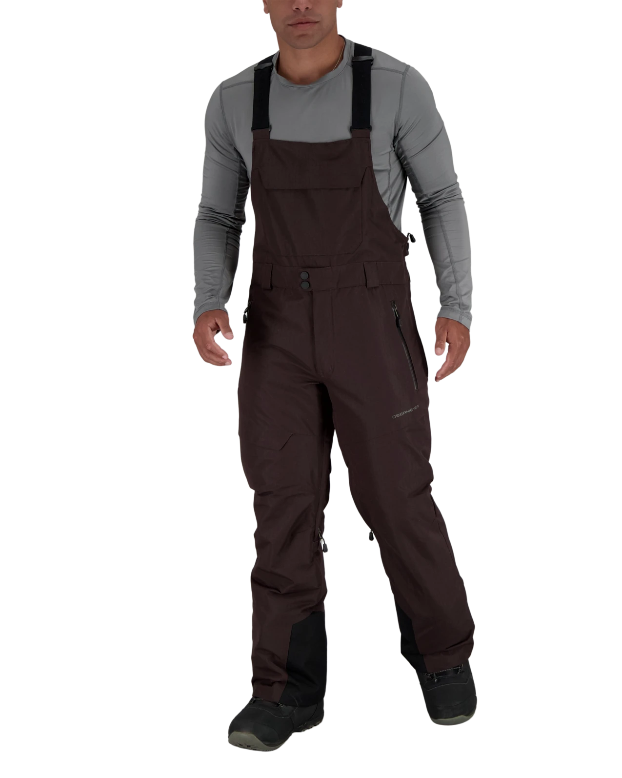 Obermeyer Perseus Bib Pant - Leather 3 Obermeyer Perseus Bib Pant - Leather