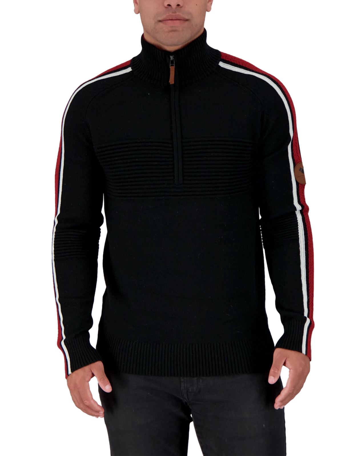 Obermeyer Vince ½ Zip Sweater - Black 3 Obermeyer Vince ½ Zip Sweater - Black