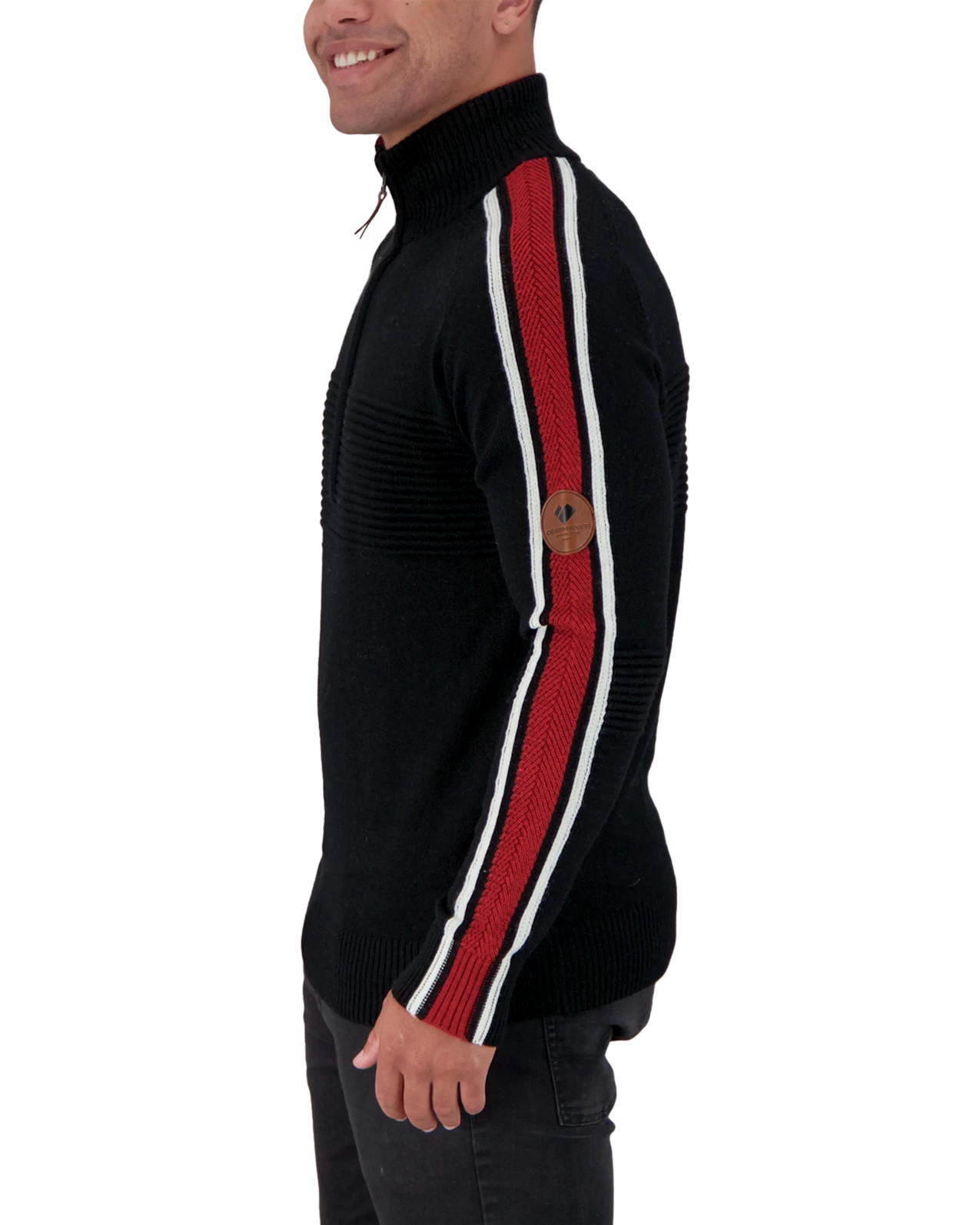 Obermeyer Vince ½ Zip Sweater - Black 5 Obermeyer Vince ½ Zip Sweater - Black - Image 3