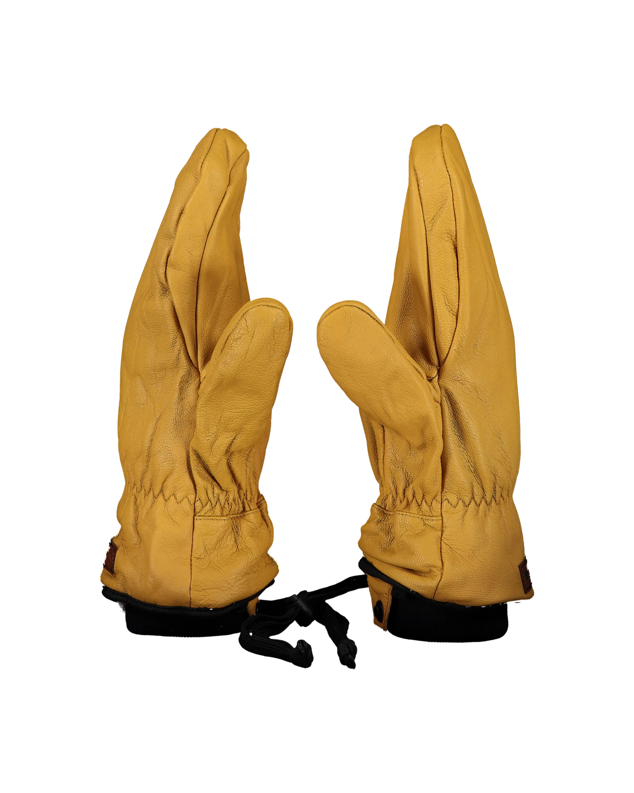 Obermeyer Men's Leather Mitten - Buckskin 5 Obermeyer Men's Leather Mitten - Buckskin - Image 3