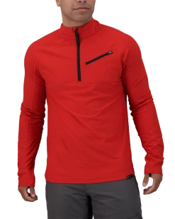 Obermeyer Flex 1/4 Zip Baselayer Top - Brakelight